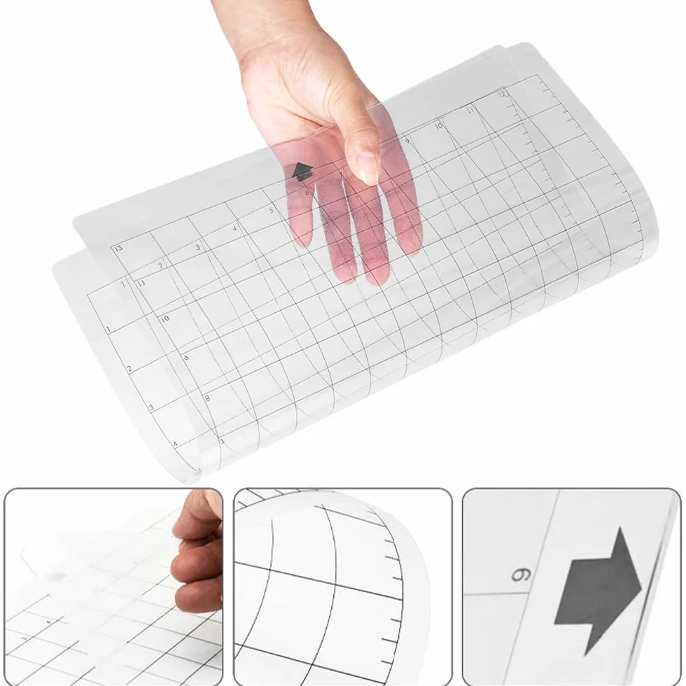 Tappetino da Taglio per Silhouette Cameo 30,5x30,5 cm, Set 3 Griglia Adesivo Antiscivolo
