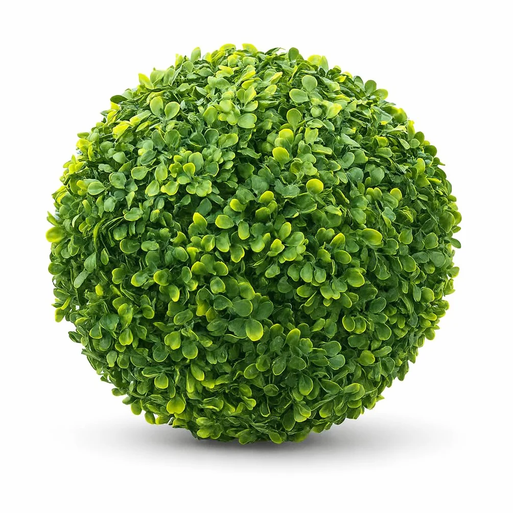 Sfera di Bosso Sintetica Palla Artificiale Buxus Arredamento da Giardino Verde 38 cm