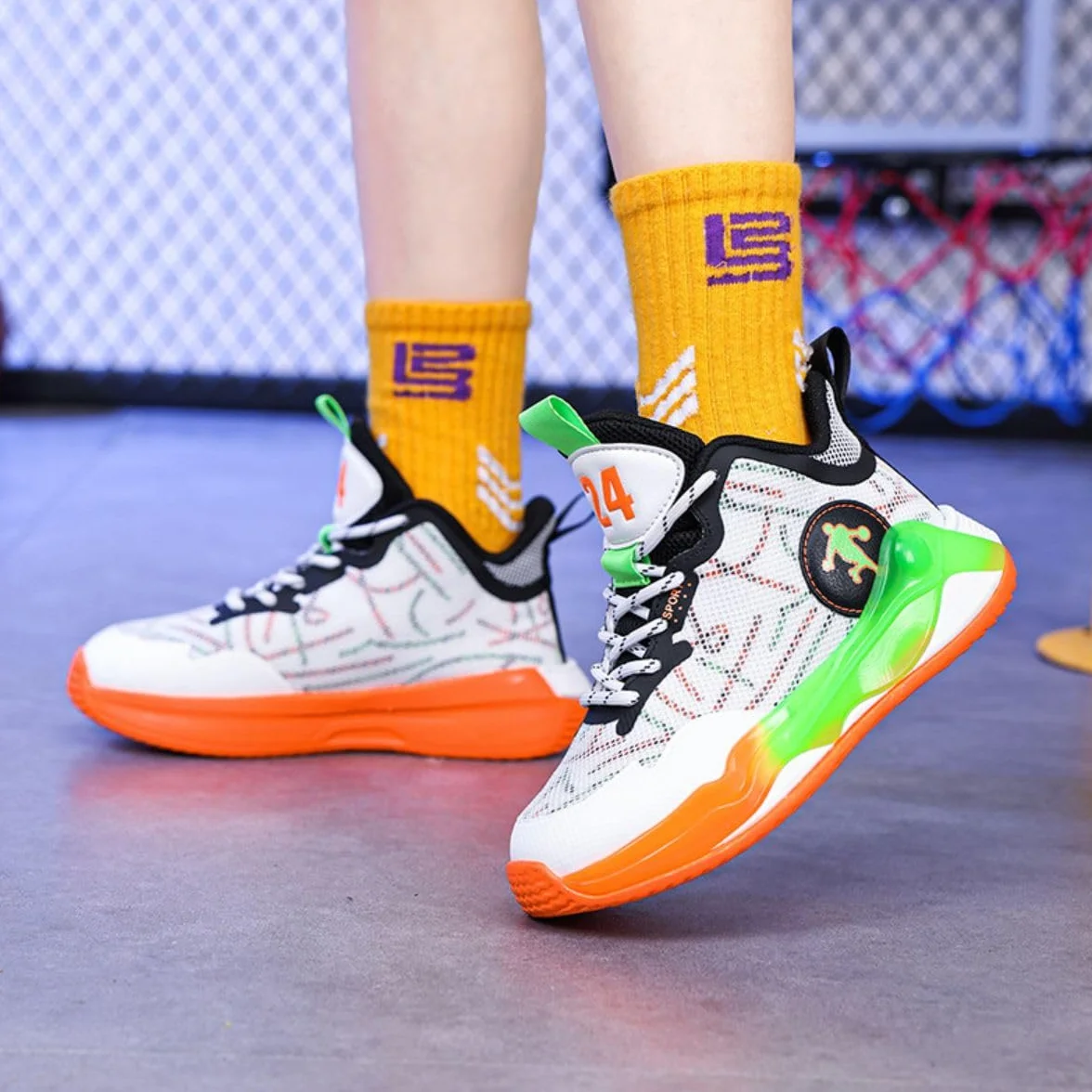Scarpe da Basket per Bambini Scarpe da Basket per Ragazzi Scarpe da Basket per Ragazze Scarpe Sportive per Bambini Scarpe da Corsa Atletiche