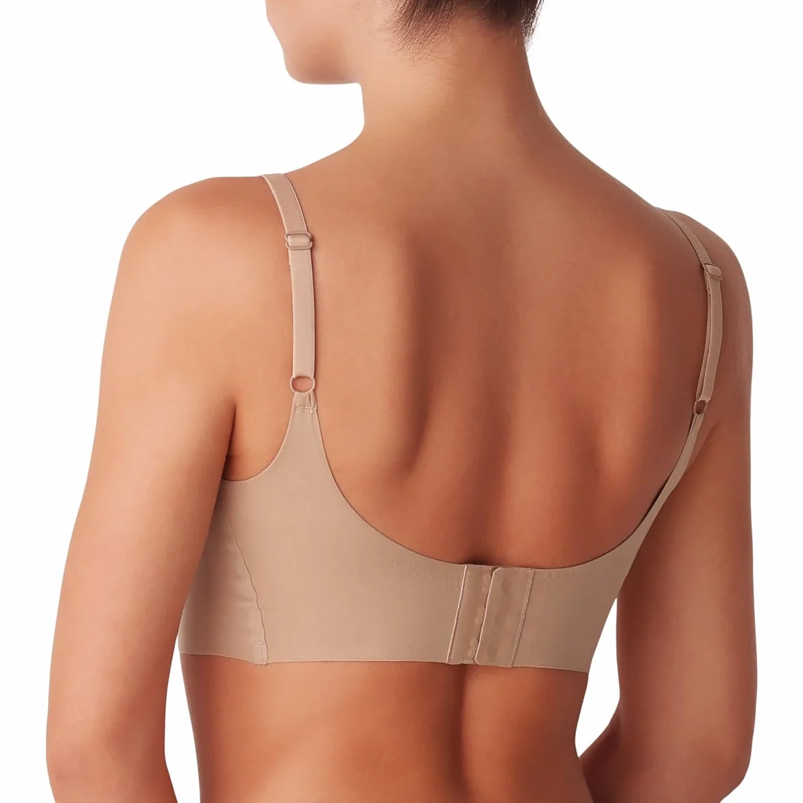 Reggiseno Invisible Morbida Microfibra Coppe Estraibili Senza Ferretto Spalline Regolabili