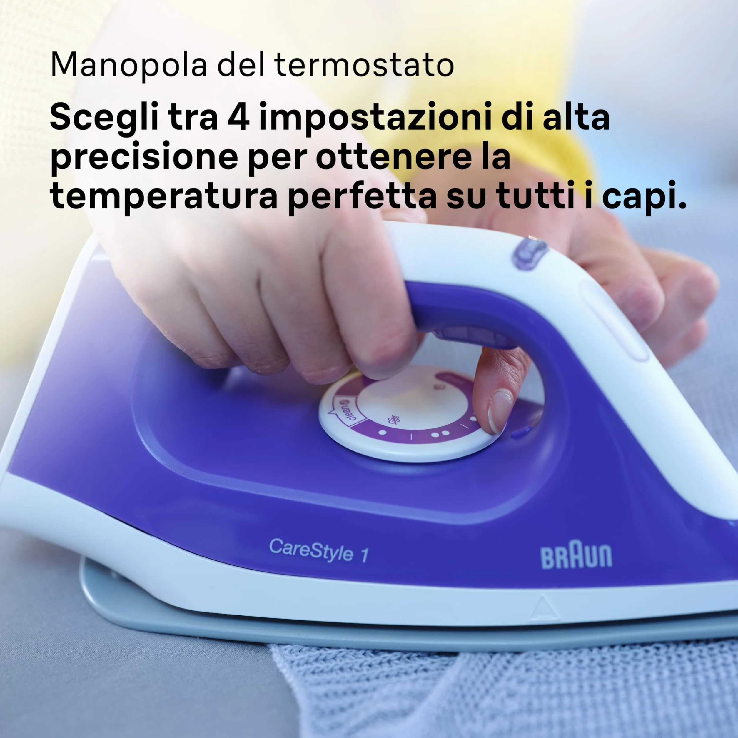 Braun Carestyle1 IS1014VI Ferro Generatore Di Vapore Con 5 Anni Di Assistenza, Carica Continua, Termostato Regolabile, Tanica 1,5L, AUTOSPEGNIMENTO, Colpo vapore 360g/min, Sistema Sicurezza, Viola