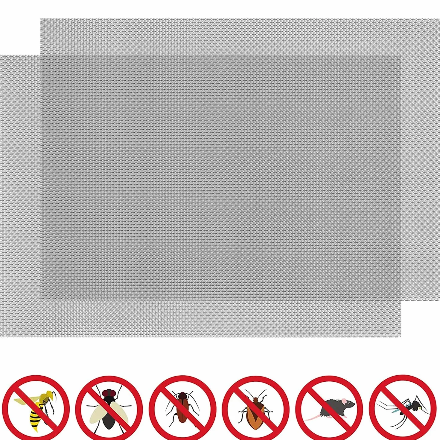 Rete Metallica Tessuta 100 Mesh Acciaio Inox 304, Maglia Fine per Filtrazione Aria, 1x3m Argento