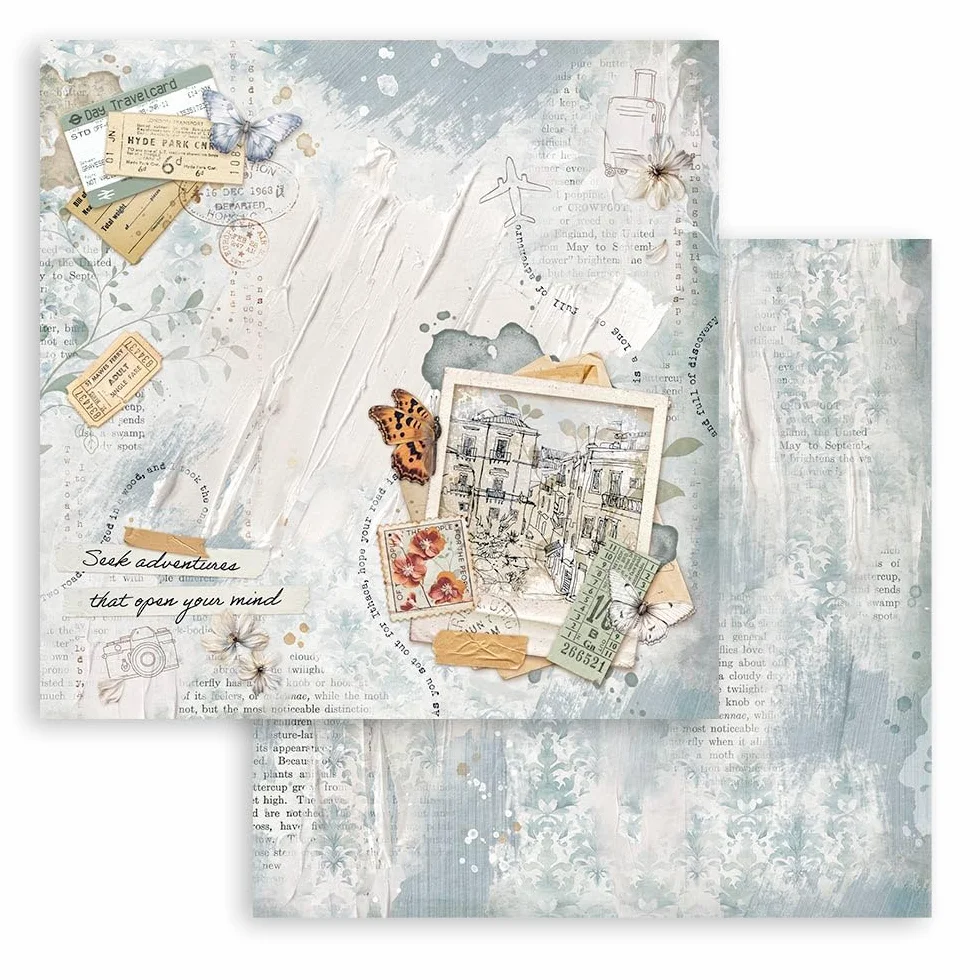 Stamperia Scrapbook Paper Pad 20,3 x 20,3 cm Secret Diary Acid Free Double Sided