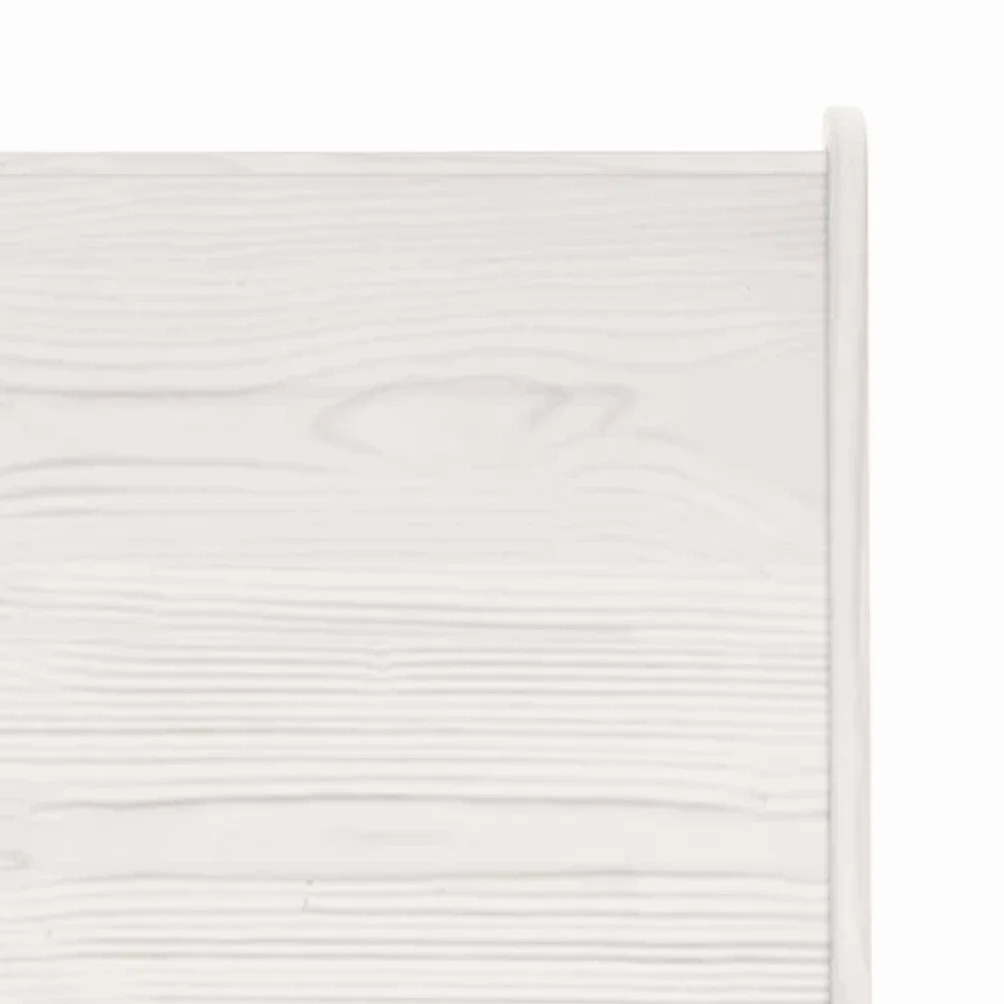 vidaXL Panca Angolare 151 cm in Pino Massello Bianco