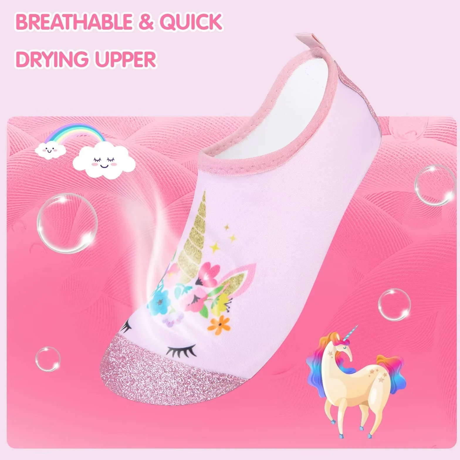 Scarpe da Bagno Bambini Asciugatura Rapida Scarpette da Surf Piscina Spiaggia