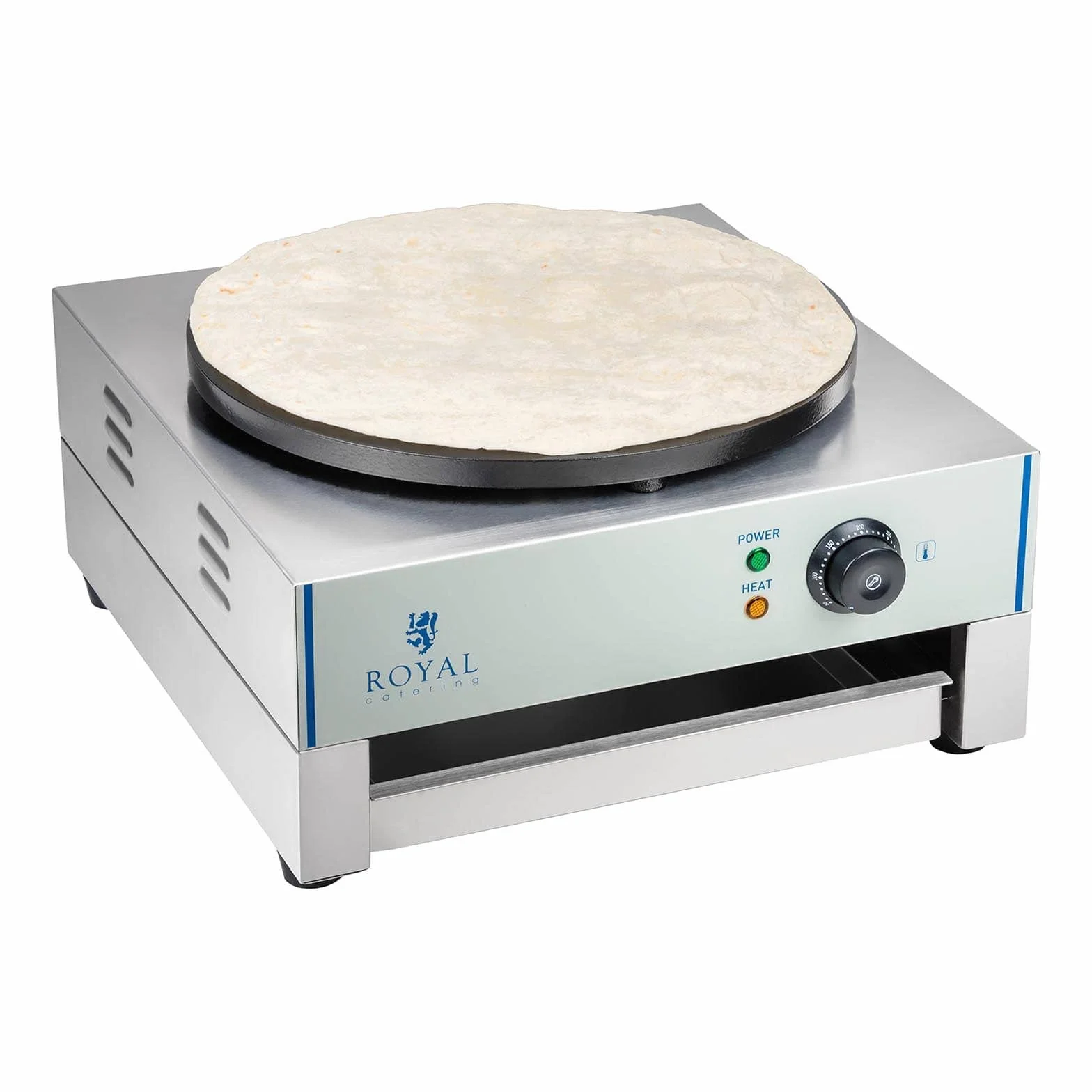 Royal Catering RCEC-3000-E Crepiera elettrica diametro 40 cm