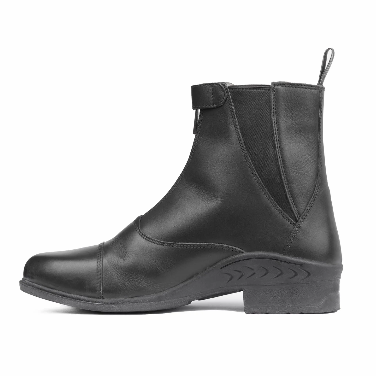 HORZE Stivaletti da equitazione in pelle con chiusura lampo