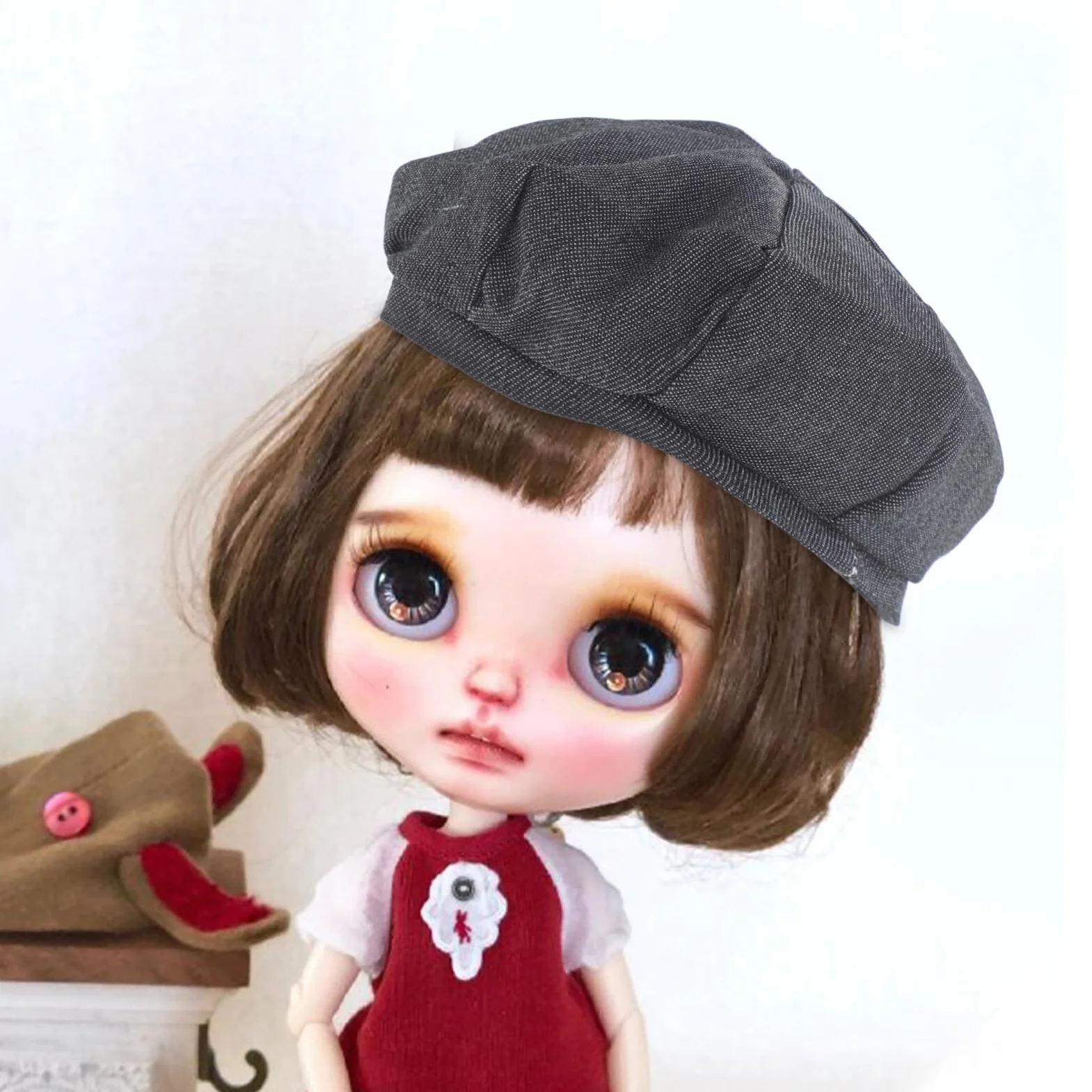 Cappello Miniature per Bambole in Poliestere Multipurpose e Facile da Indossare, Accessori Delicati e Belli per Vestire e Fotografare Bambolotti