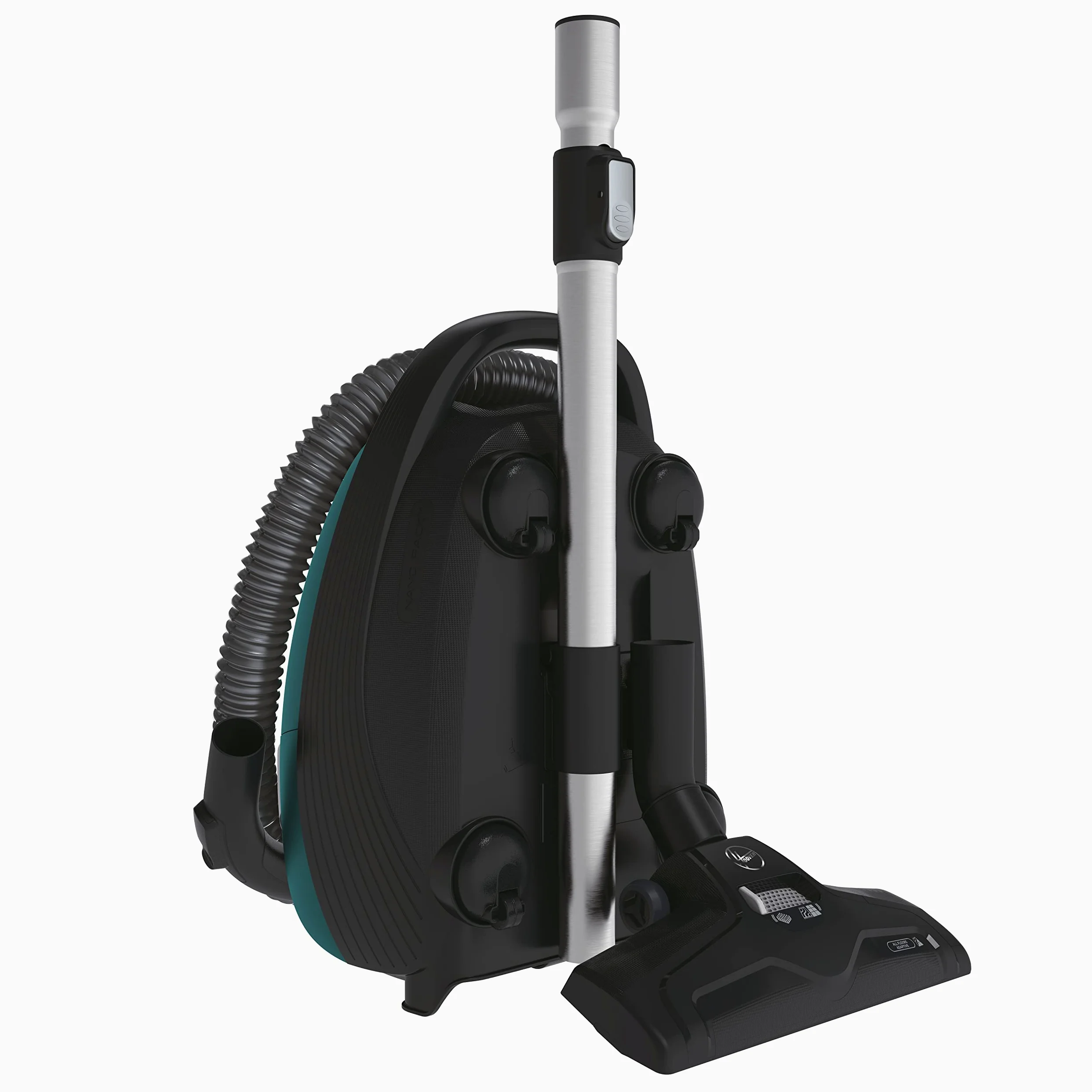 Hoover H-ENERGY 300 HE330ALG 011 Aspirapolvere Con Sacco, Con Filo, 850W, Capacità 3,5 L, Spazzola All Floors e Mini Turbo, Raggio Azione 9,5m, Verde