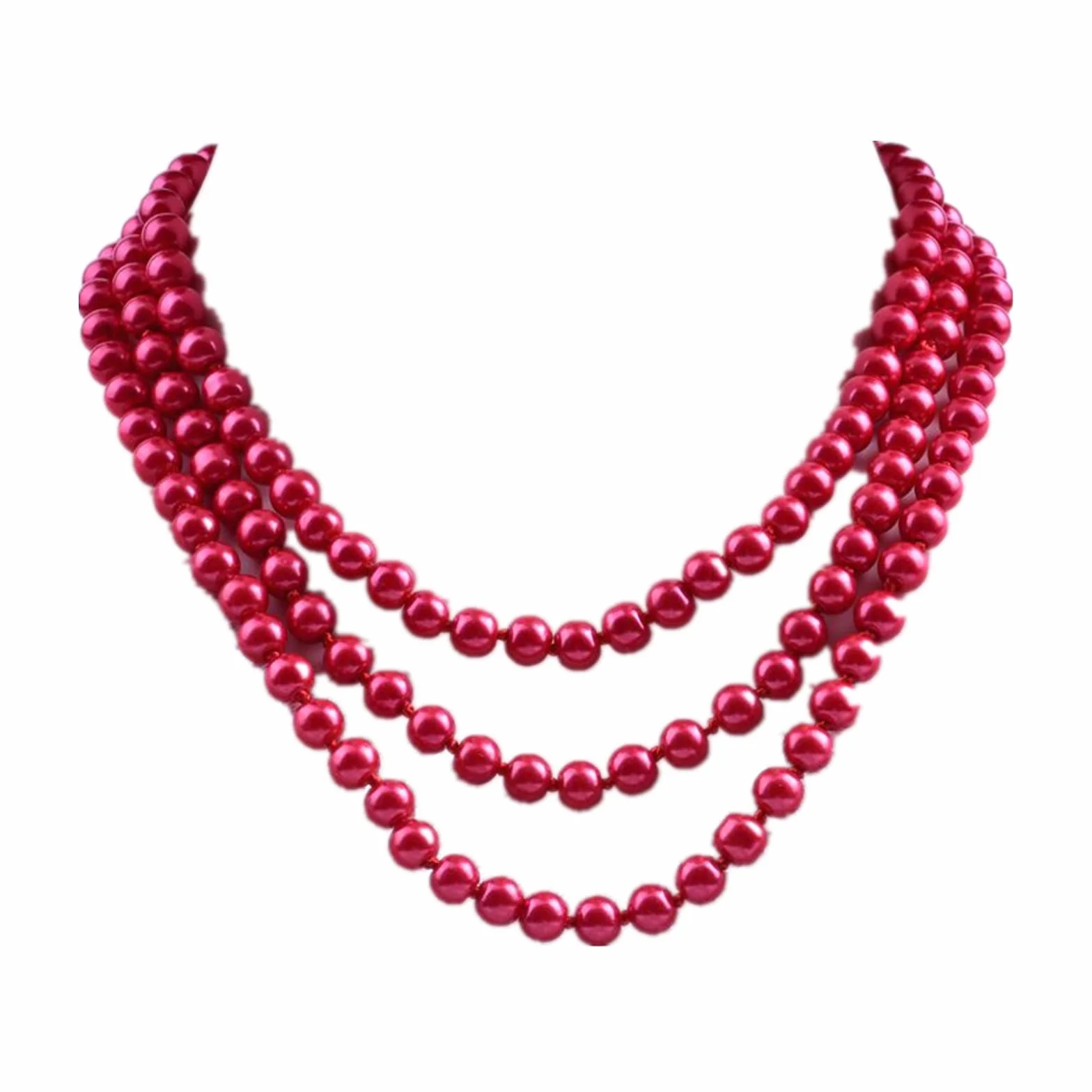 Collana lunga anni '20 di perle finte collana di perle finte collana di perle lunghe imitazione collana di perle anni '20 Gatsby bigiotteria