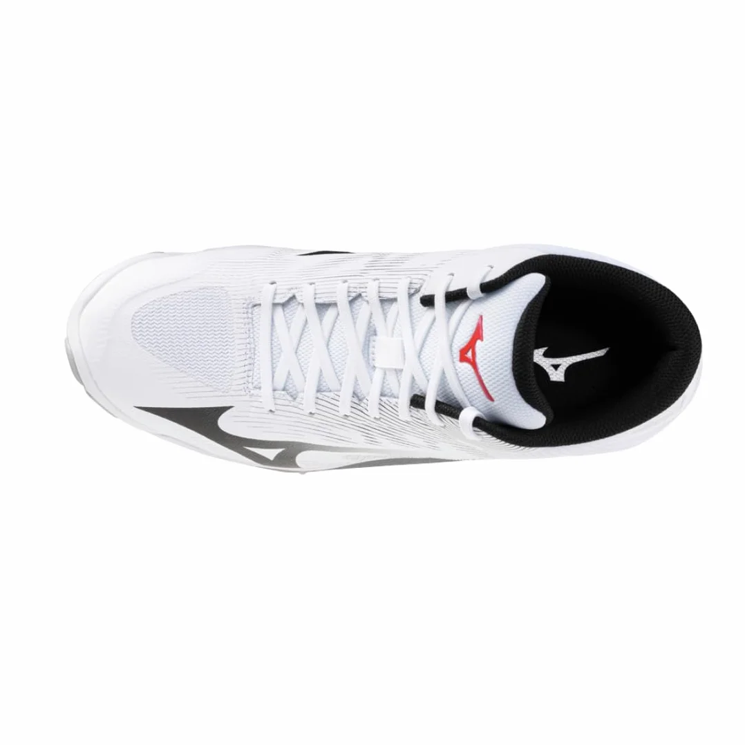 Mizuno Wave Lightning PRO Mid Scarpe da Pallavolo Bianco Nero Rosso