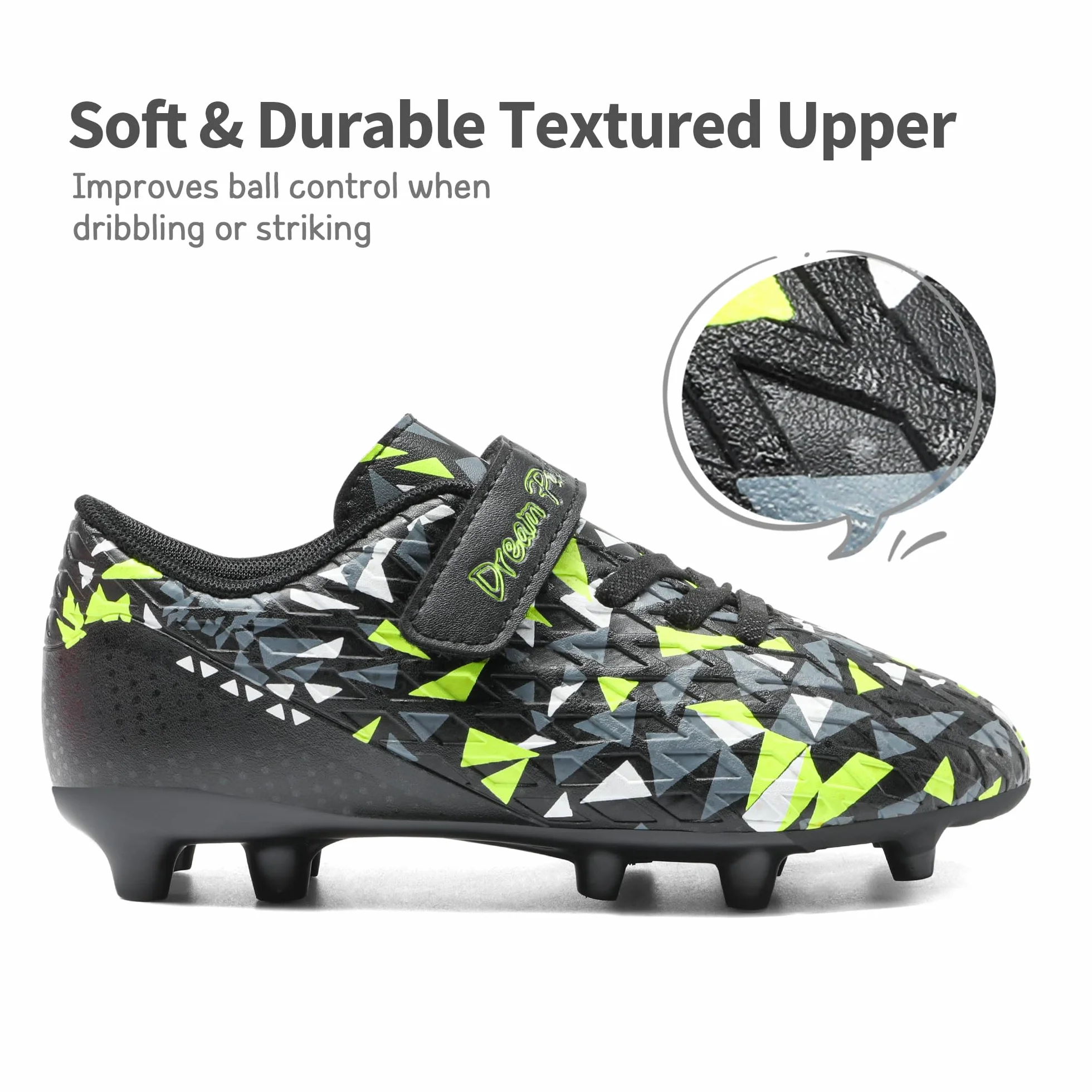 DREAM PAIRS Scarpe da Calcio per Ragazzi e Ragazze Scarpe da Calcio per Bambini Bambino/Bambino Piccolo/Bambino Grande