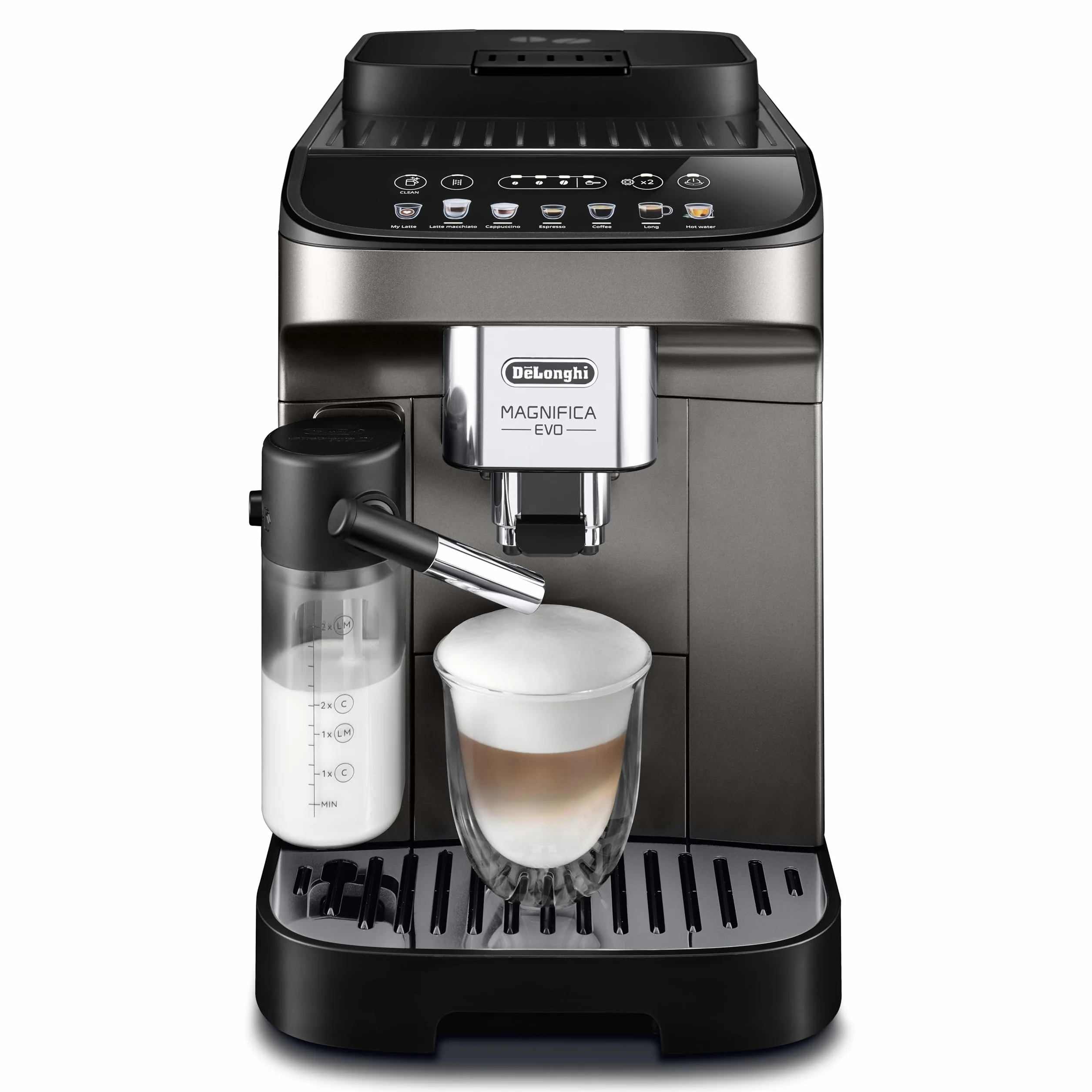 De'Longhi Magnifica Evo ECAM290.81.TB Macchina da Caffè Automatica Bean-to-Cup Titanio/Nero