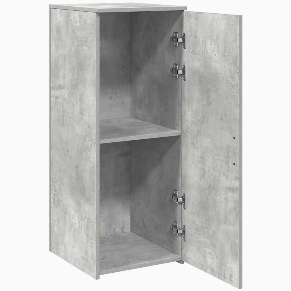 vidaXL Mobile Portaoggetti Grigio Cemento 40x45x103,5 cm in Truciolato, Armadio, Armadio da scrivania, Armadio da Ufficio, Armadio credenza