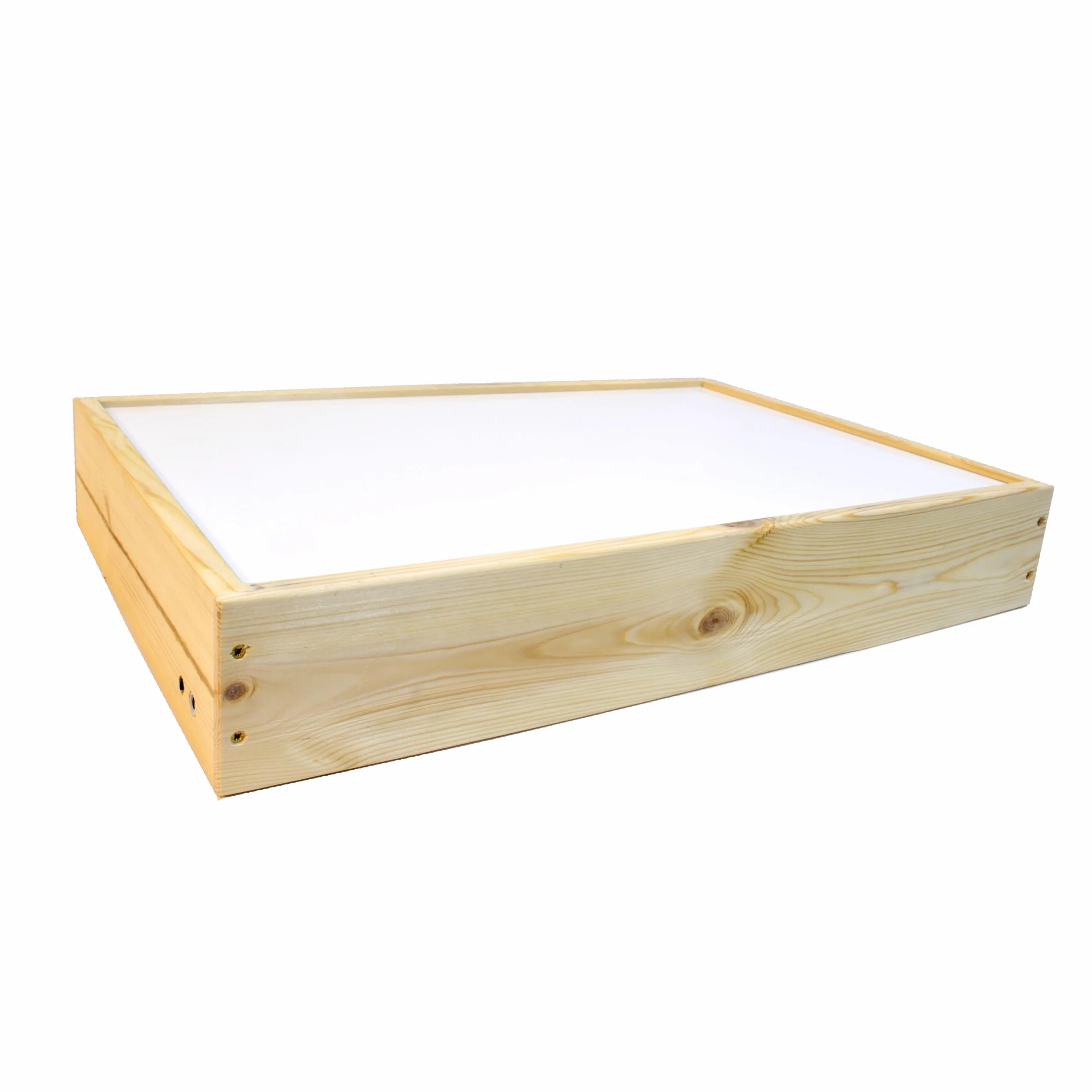 Tavolo luminoso Montessori 60x40 cm giocattolo educativo in legno luce LED