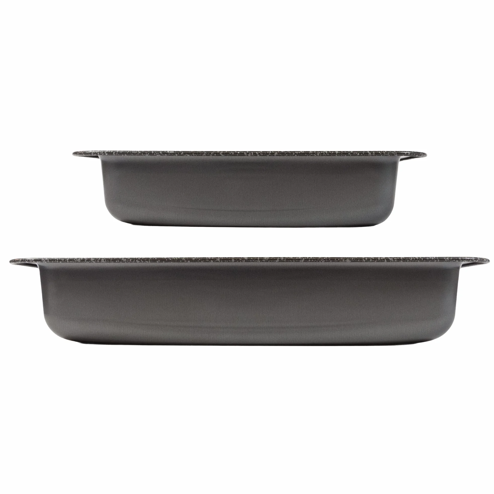 ALLUFLON Set 2 Lasagnere Vesuvia, 34x25 cm e 24x18 cm, Alluminio