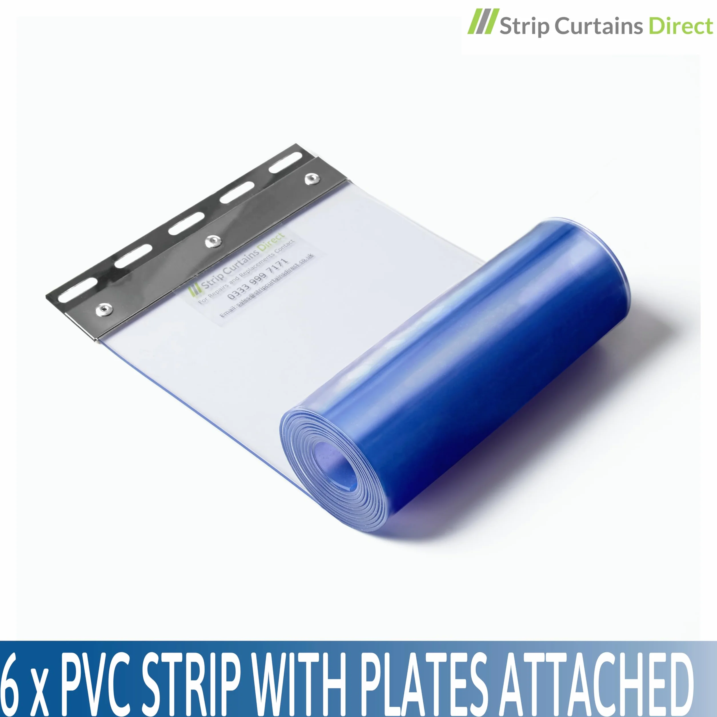 SCD Kit Tenda A Strisce PVC Super Polar 1m x 2m Per Celle Frigorifere E Congelatori Industriali - Strisce Trasparenti 200mm x 2mm Per Freezer, Magazzini E Macellerie