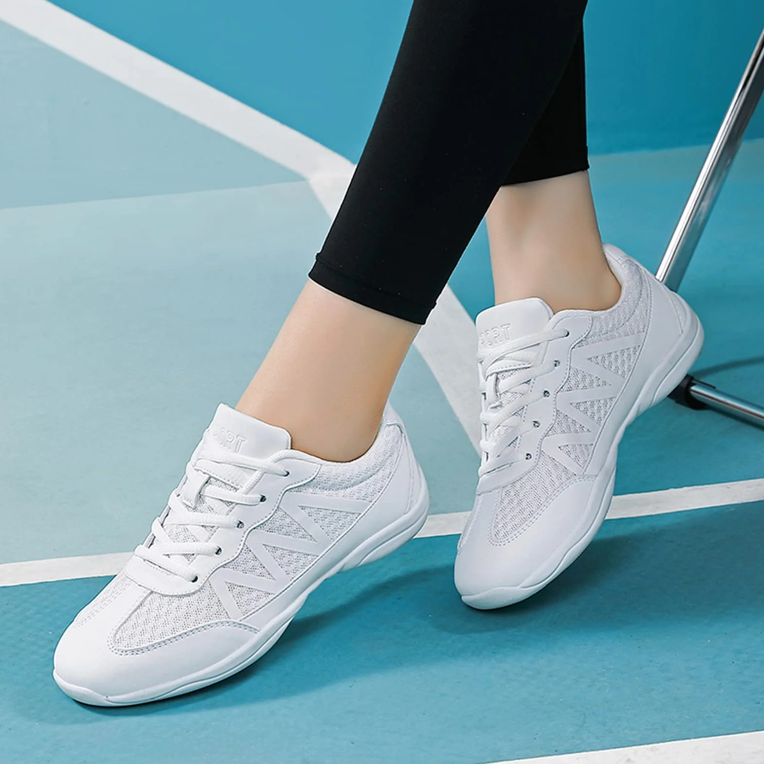 Scarpe da cheerleading traspiranti per donna yoga aerobica fitness allenamento