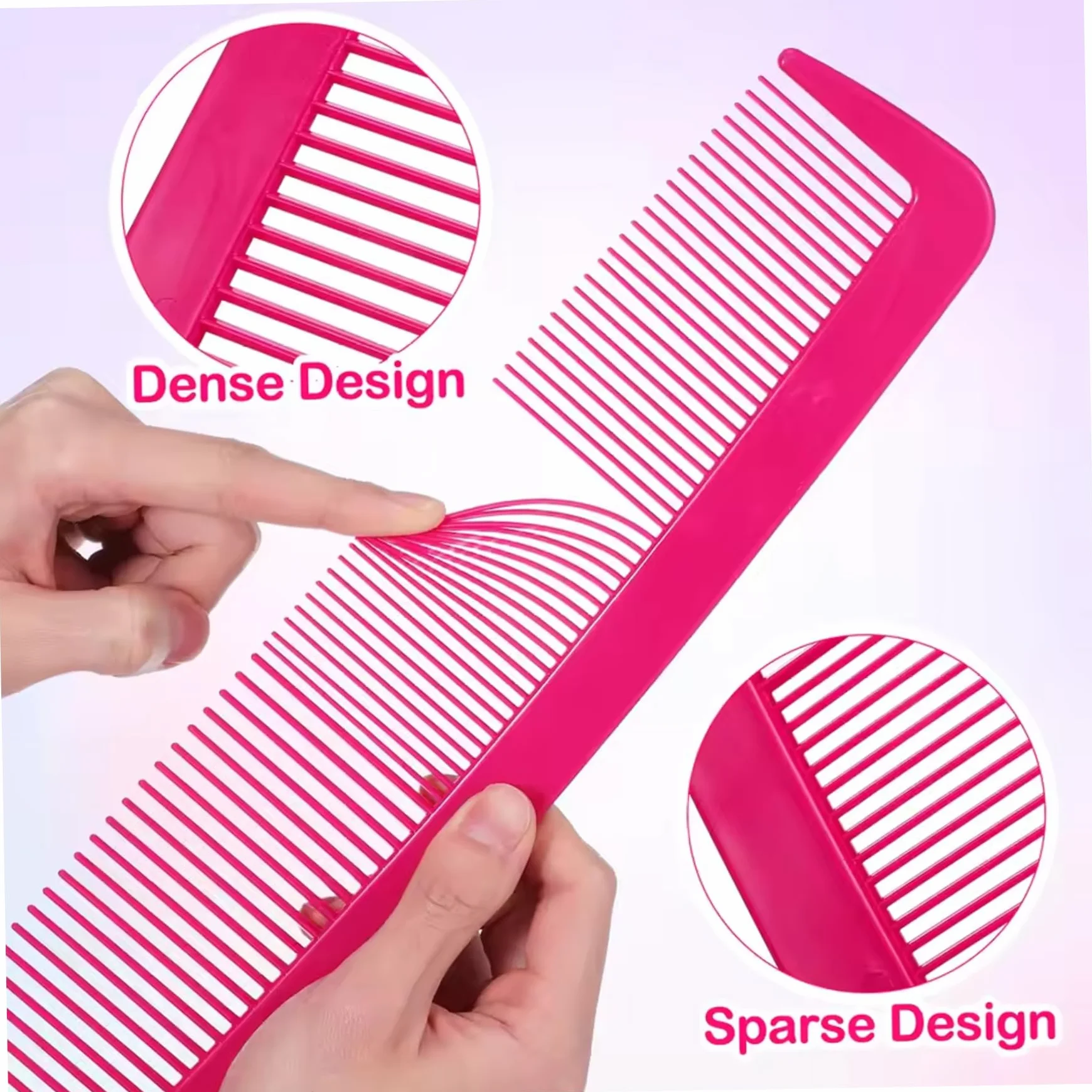 Pettine gigante 15 pollici rosa rosso per palcoscenico spazzola capelli commedia Jumbo