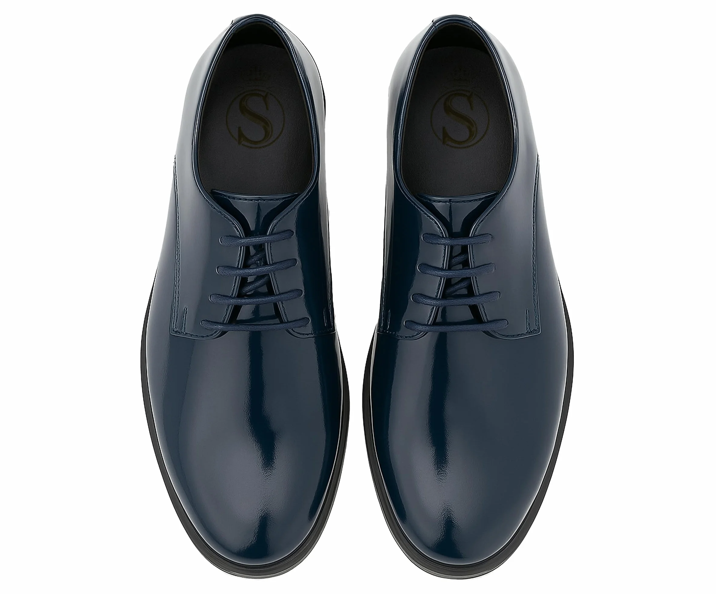 Scarpe Eleganti Derby in Vernice per Ragazzi Scarpe Eleganti da Cerimonia con Lacci
