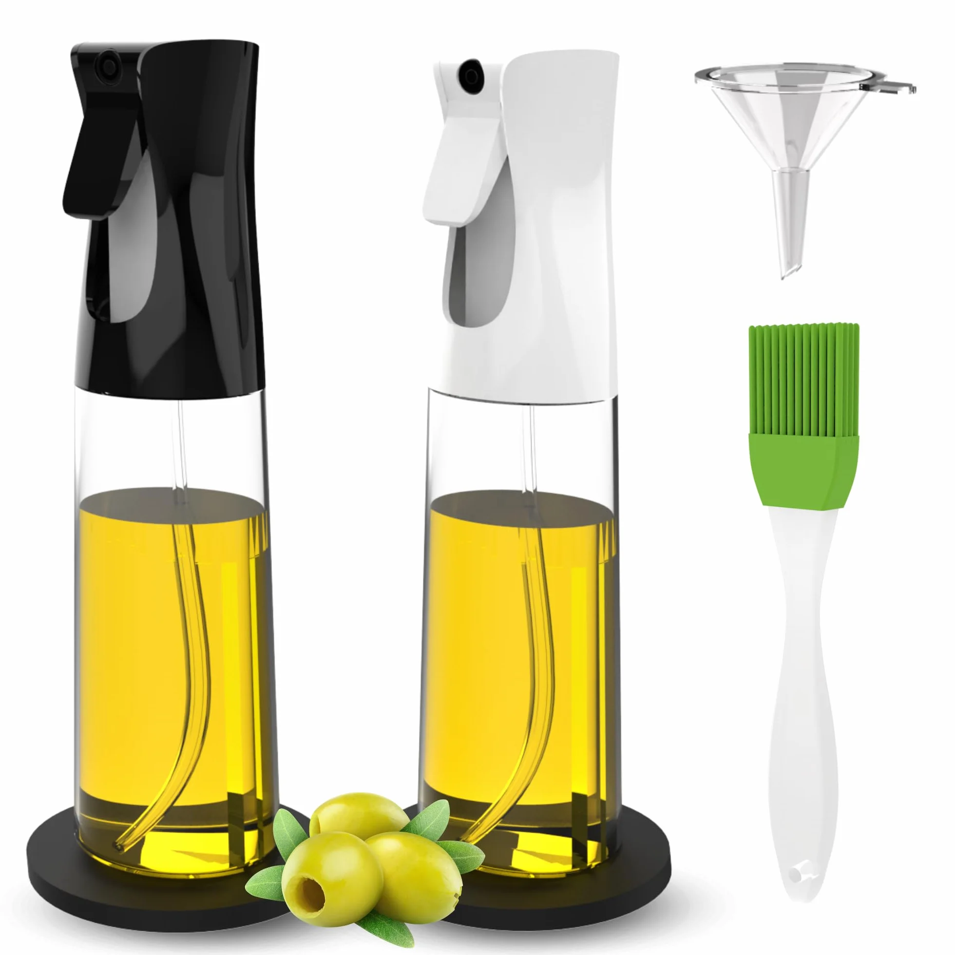 Spruzzino Olio per Friggitrice Aria 300ML 2 Pezzi Nebulizzatore Senza BPA Vaporizzatore da Cucina