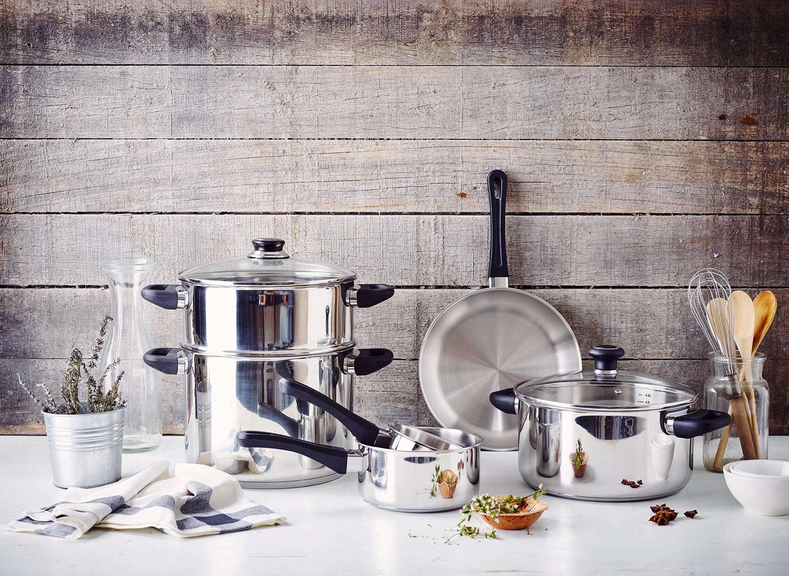 Beka 12030244 - Couscoussiera Polo in acciaio INOX, diametro: 24 cm