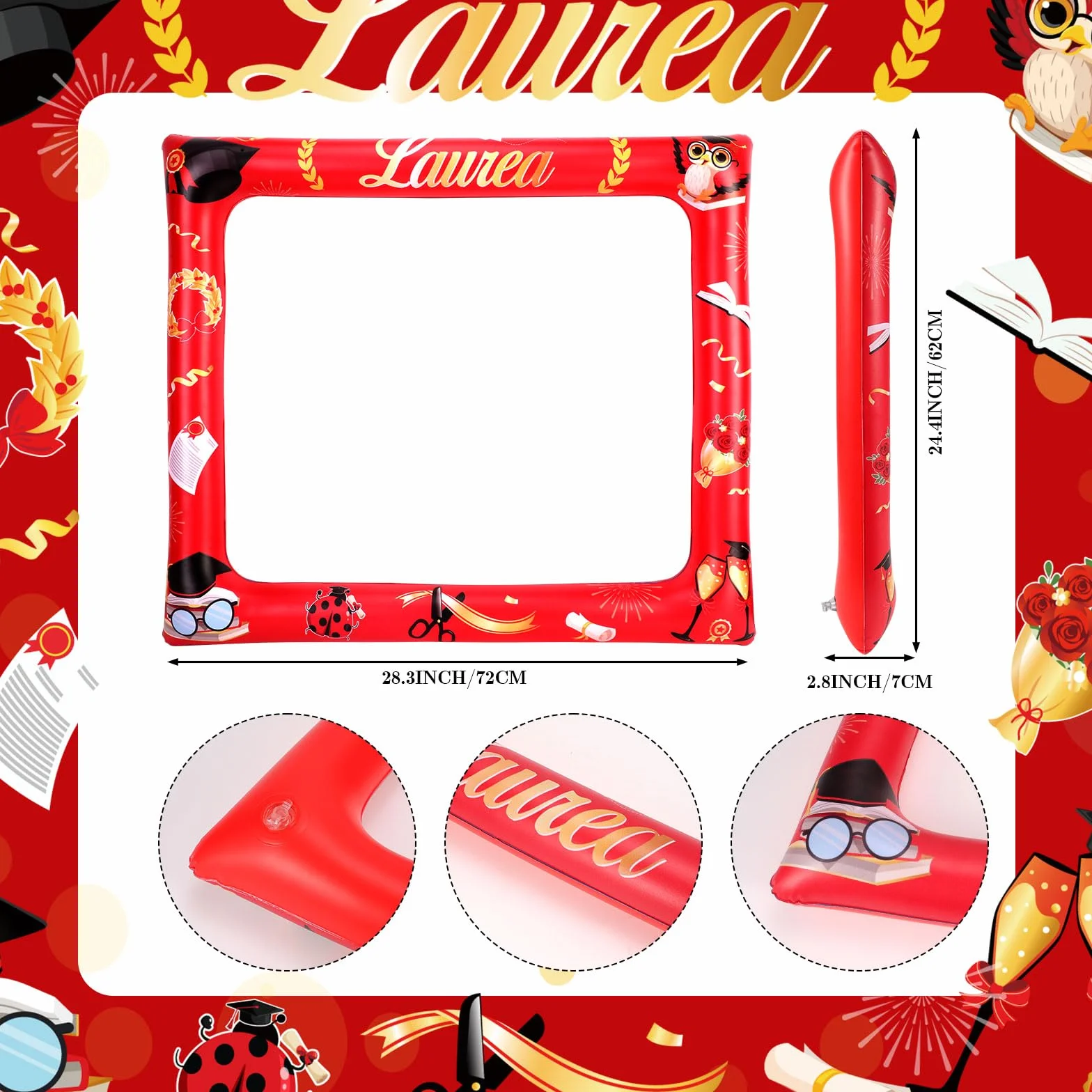 HOWAF 20pz Photo Booth Laurea Gadget Cornice per Selfie Foto Props Regalo Decorazioni