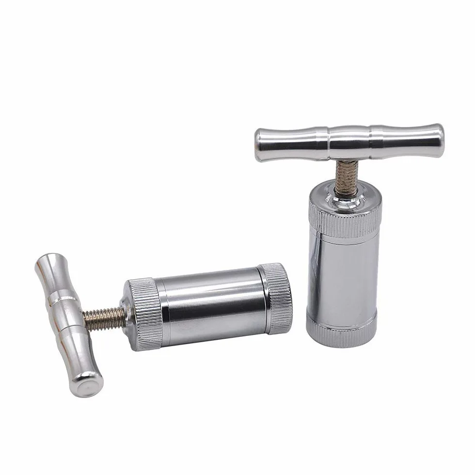 XuBa Pollen Press Tool Heavy Duty Zinco Ultimate Pressure Metal Polline Press T-Compressor Portatile Manico singolo