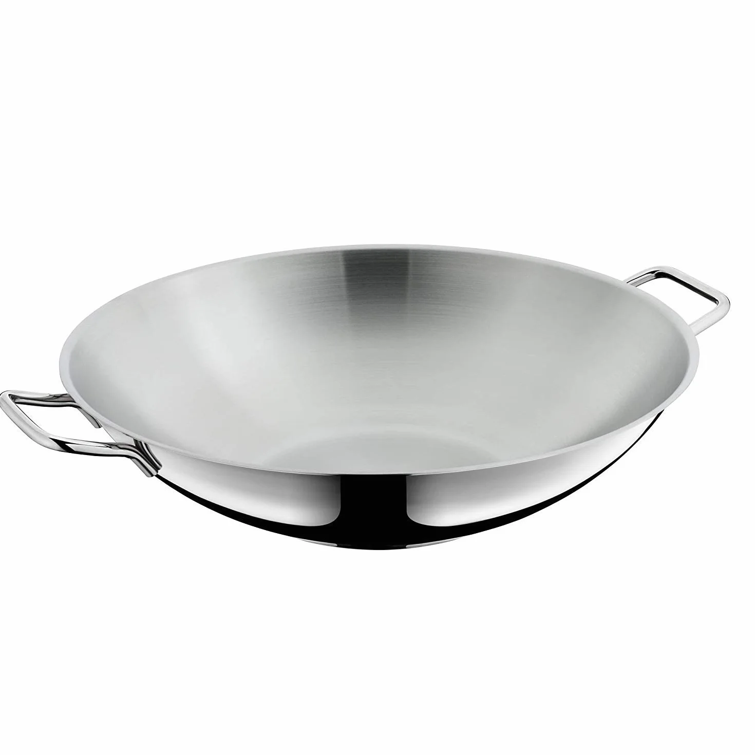 Wmf Macao - Set Wok A Induzione, 2 Pezzi, Padella Wok 36 Cm, Con Coperchio In Vetro, Acciaio Inox Cromargan Lucido Non Rivestito, 40 x 39.5 x 14 cm
