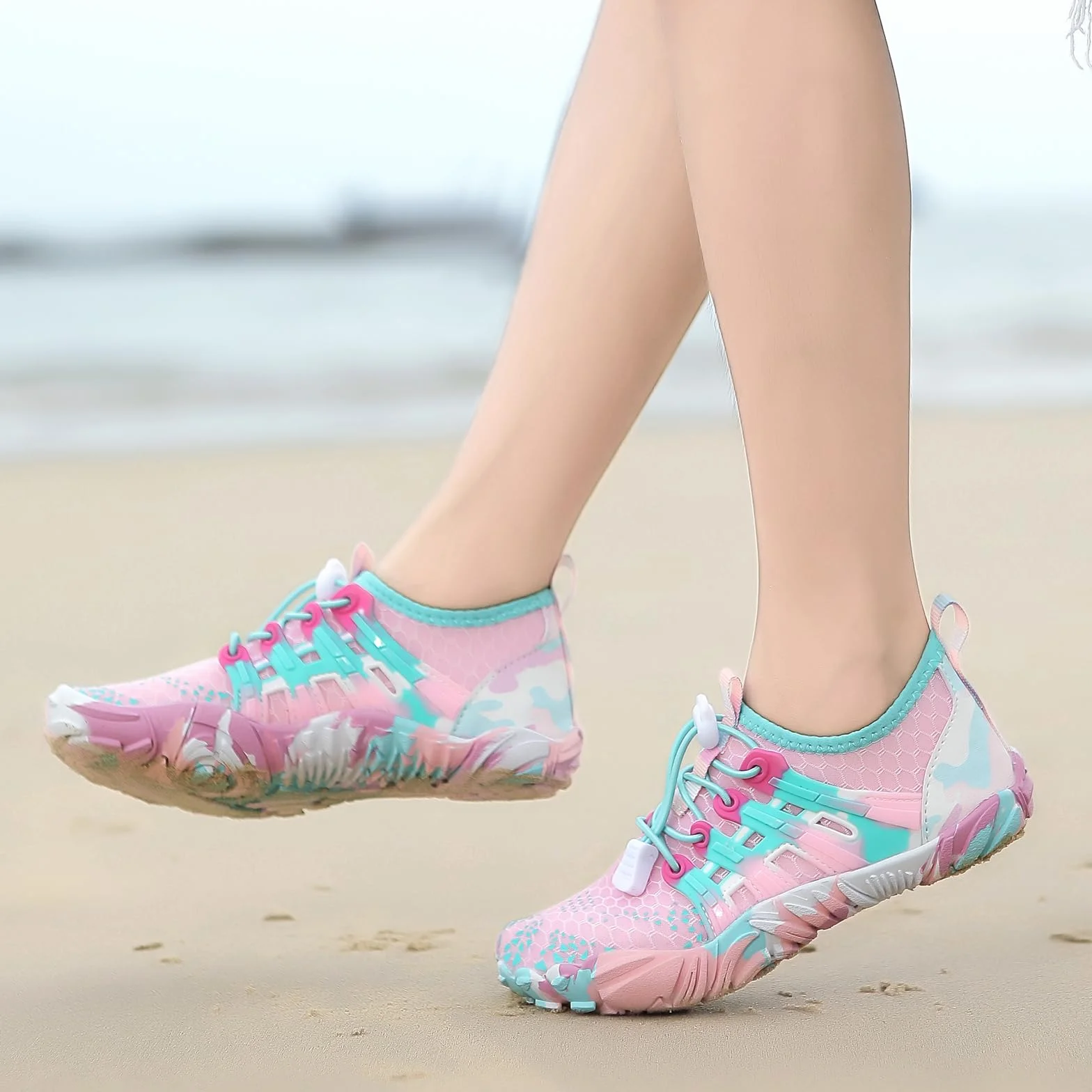 Scarpe da Scoglio Bambino Scarpe Mare Bambina Scarpe da Acqua Antiscivolo Bambini Scarpe da Spiaggia Ragazze Ragazzi Scarpette da Immersione Piscina Bagno Surf Nuoto Sport