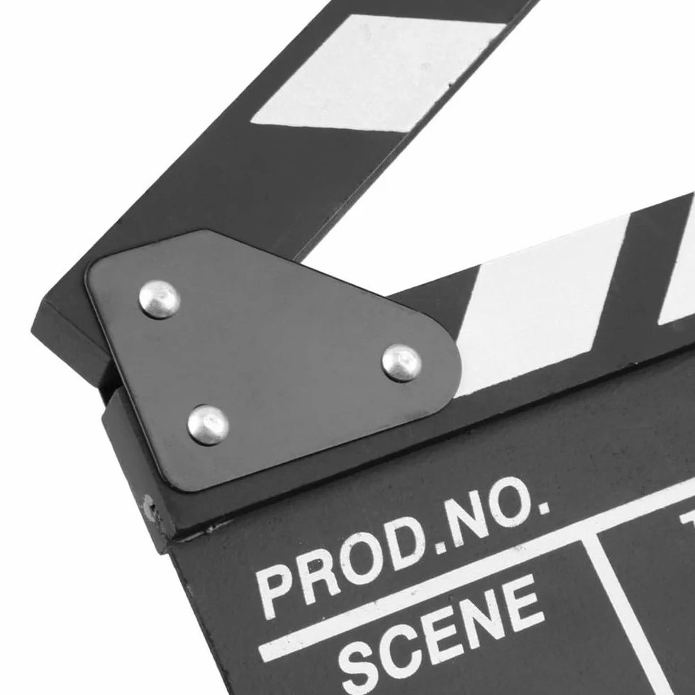 TRIXES Ciak da regista Lavagna in ardesia Batacchio in legno per film TV
