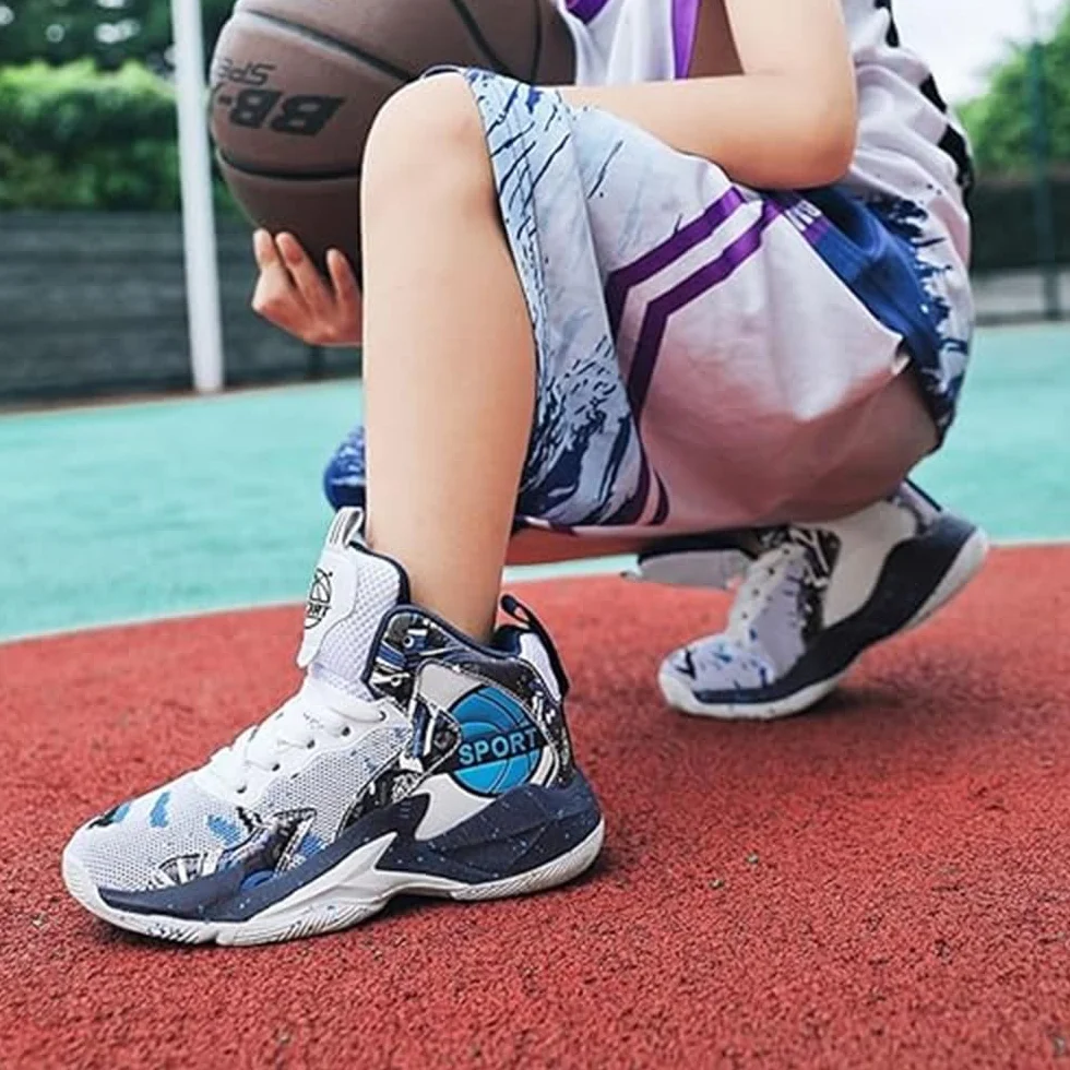 Hixingo Scarpe da Basket Bambino Ragazzi Ragazze Sportive Antiscivolo
