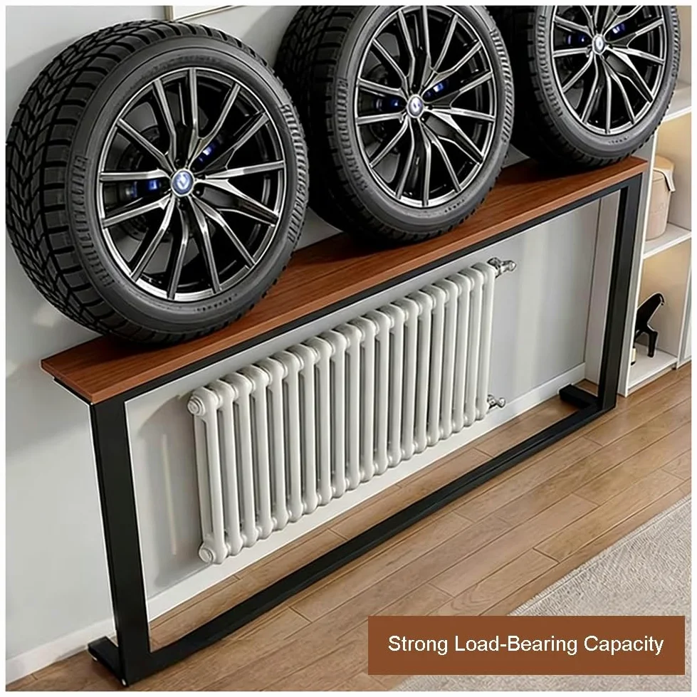 Tavolo consolle, tavolino stretto per divano, ripiano in legno per ingresso, soggiorno e camera da letto, design lungo per posizionare oggetti, 80 x 20 x 90 cm