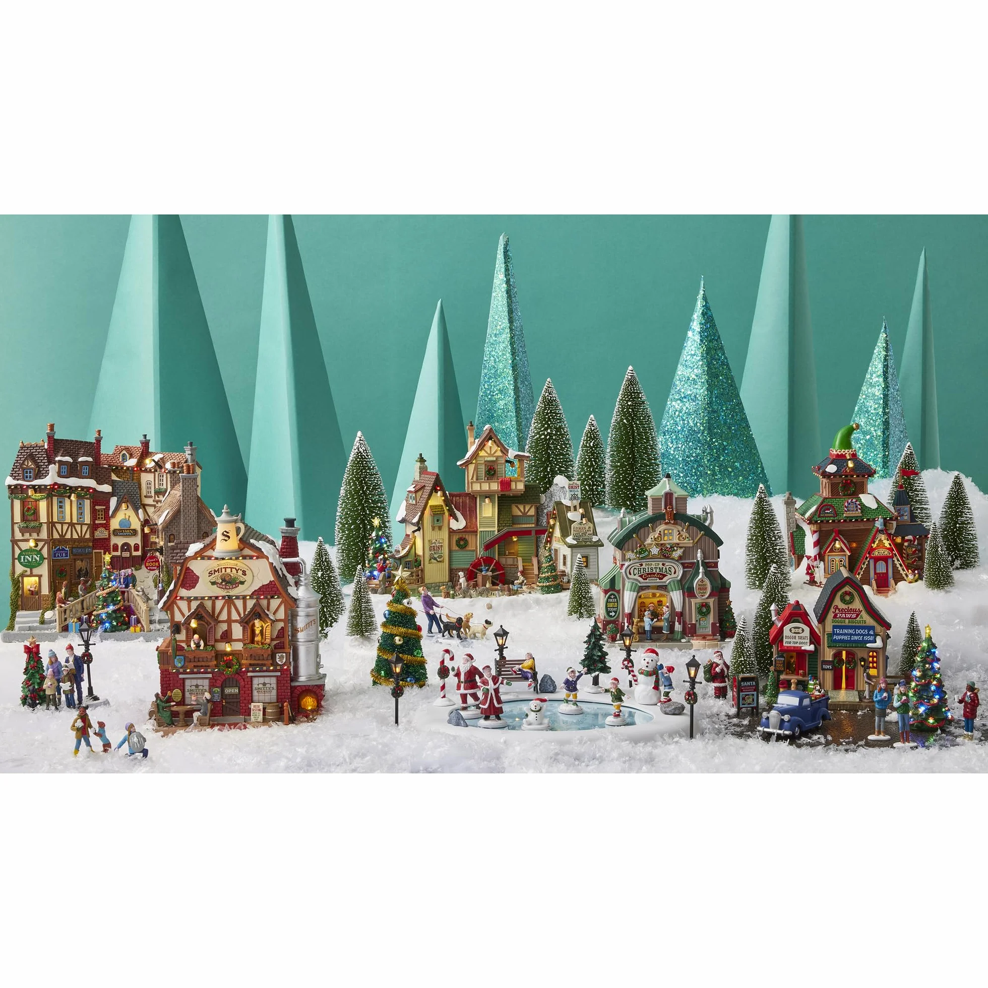 Lemax Oxfordshire Village batteria 4,5 V facciate