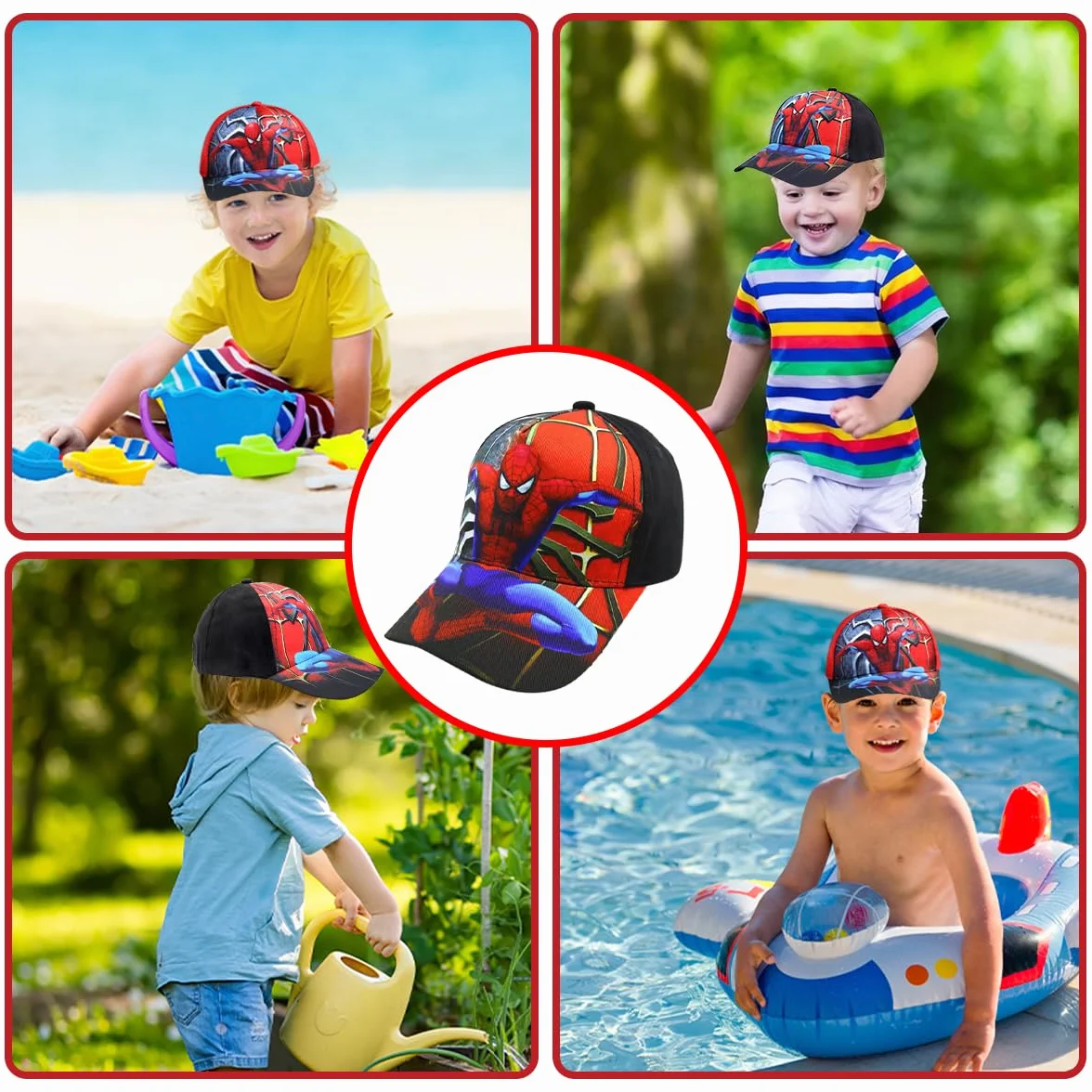 Cappellino da Baseball,Cappellino Bambina con Visiera,Cappello Bambino Regolabile,Cappellini Bambini para Bambine e Ragazze da 2 a 8 Anni