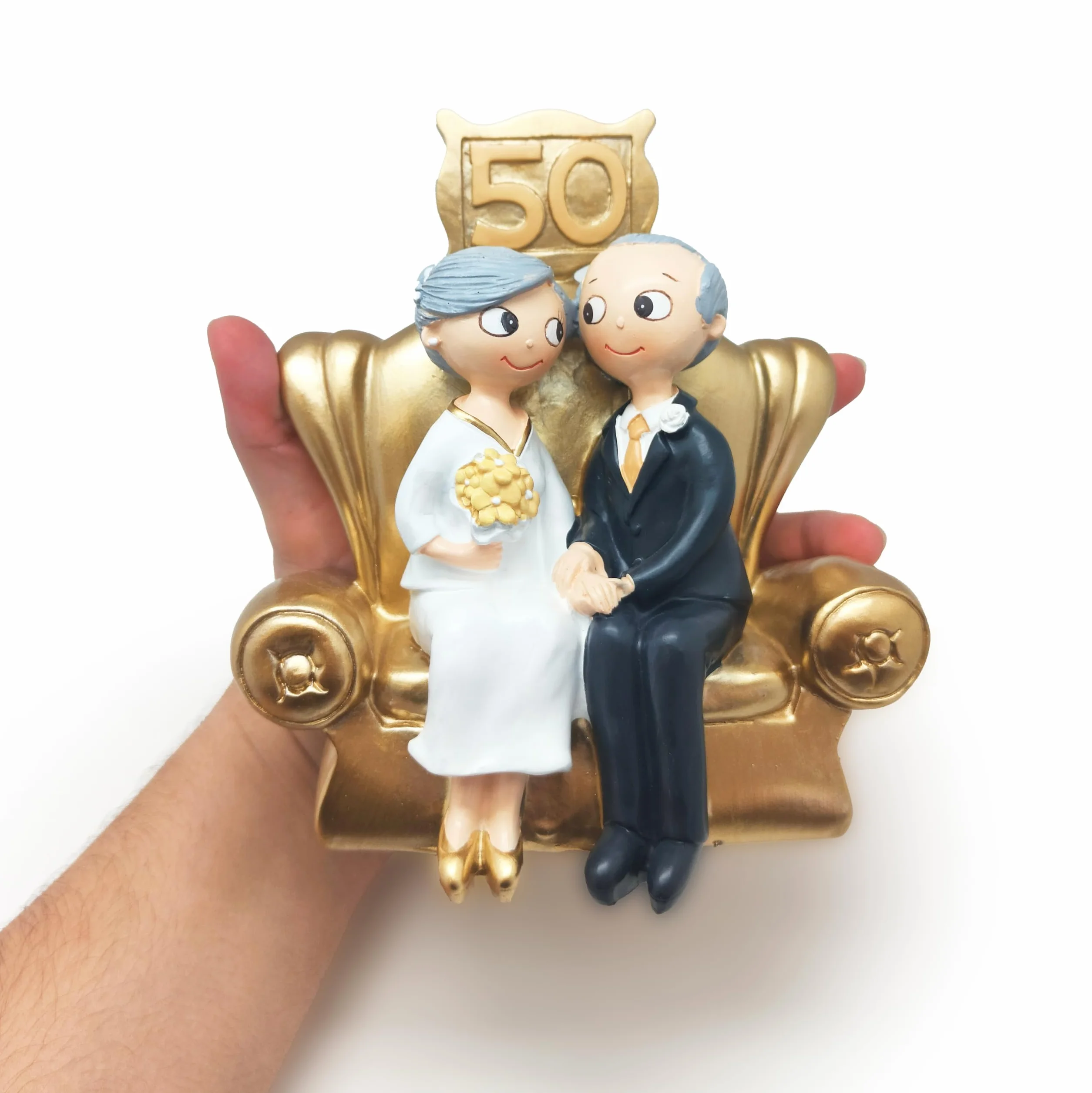 Mopec Pop & Fun Figura per Torta di Nozze d'oro 50° Anniversario