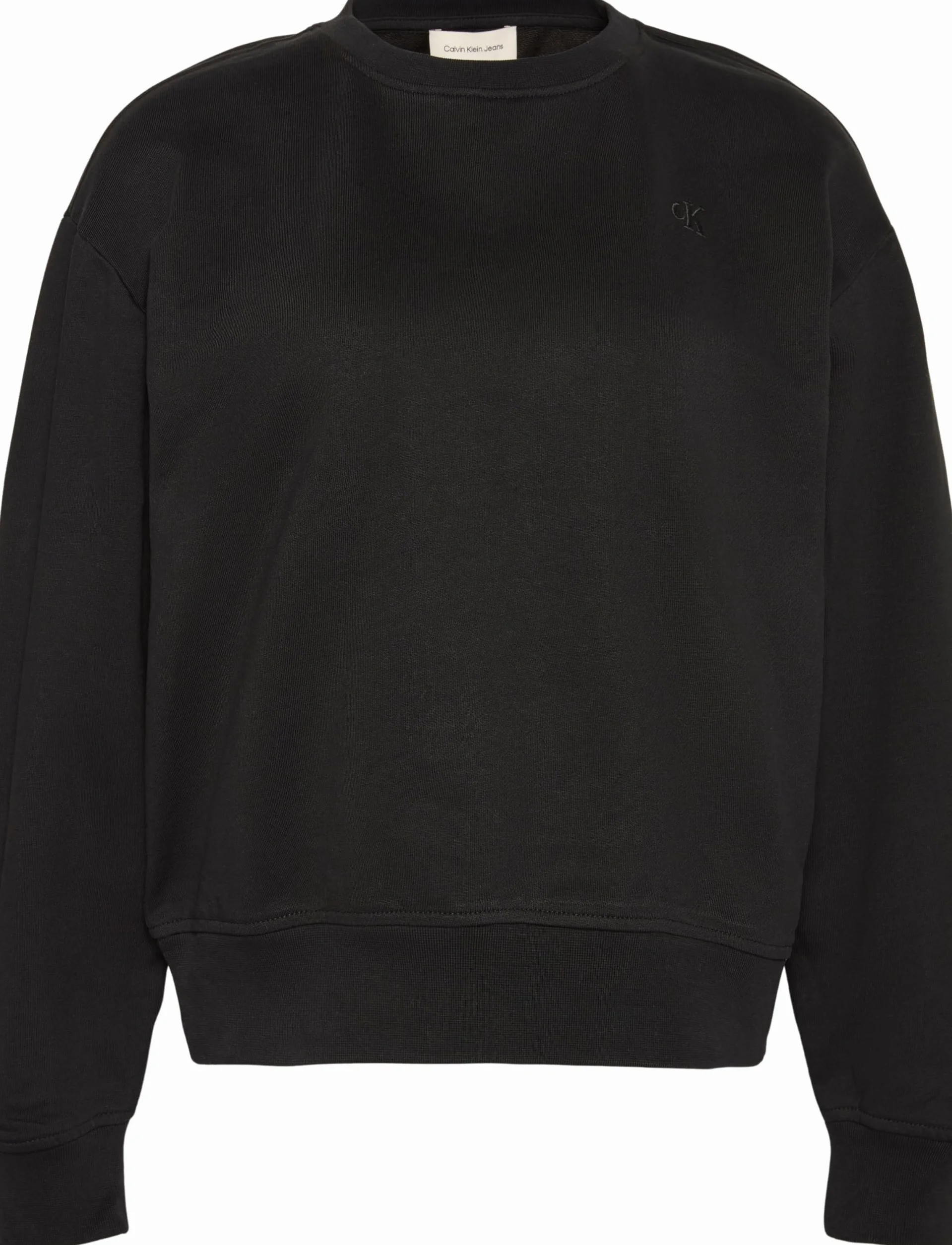 Calvin Klein Donna Felpa Archive Logo French Terry Girocollo
