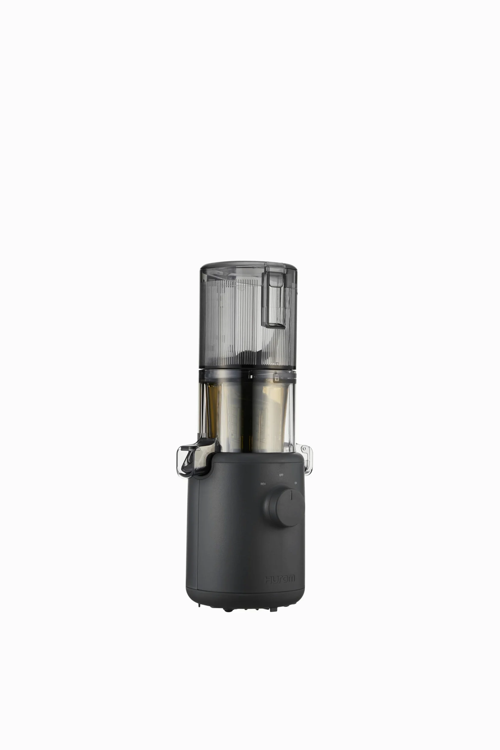 HUROM | Estrattore di succhi | Estrattore per succhi di frutta e legumi | H310A | pressa a freddo | motore silenzioso | facile da pulire | design compatto | 220ml | 100 Watt | Senza BPA (Charcoal)