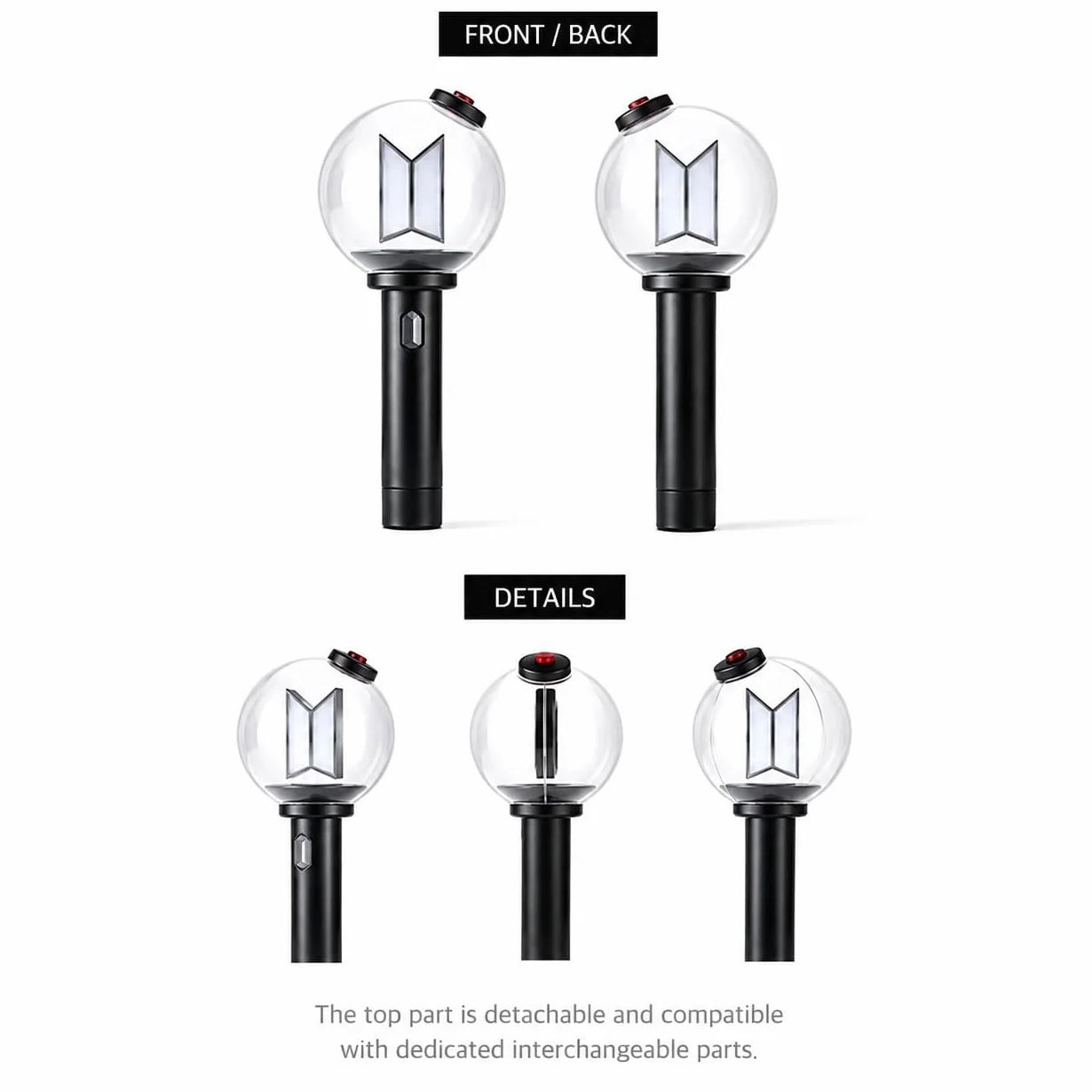 BTS Lightstick Ver.4 Set ufficiale con 7 fotografie