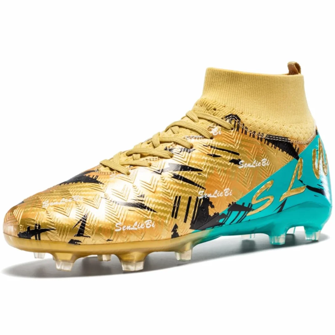Scarpe da Calcio da Uomo Scarpe Alte da Sintetica Scarpe Sportive da Bambino da Interno Scarpe da Atletica da Allenamento all'aperto