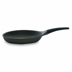 Alessi SG110/28 B Mami Padella a Manico Lungo in Alluminio Pressofuso con Rivestimento Antiaderente, Nero, 28 cm