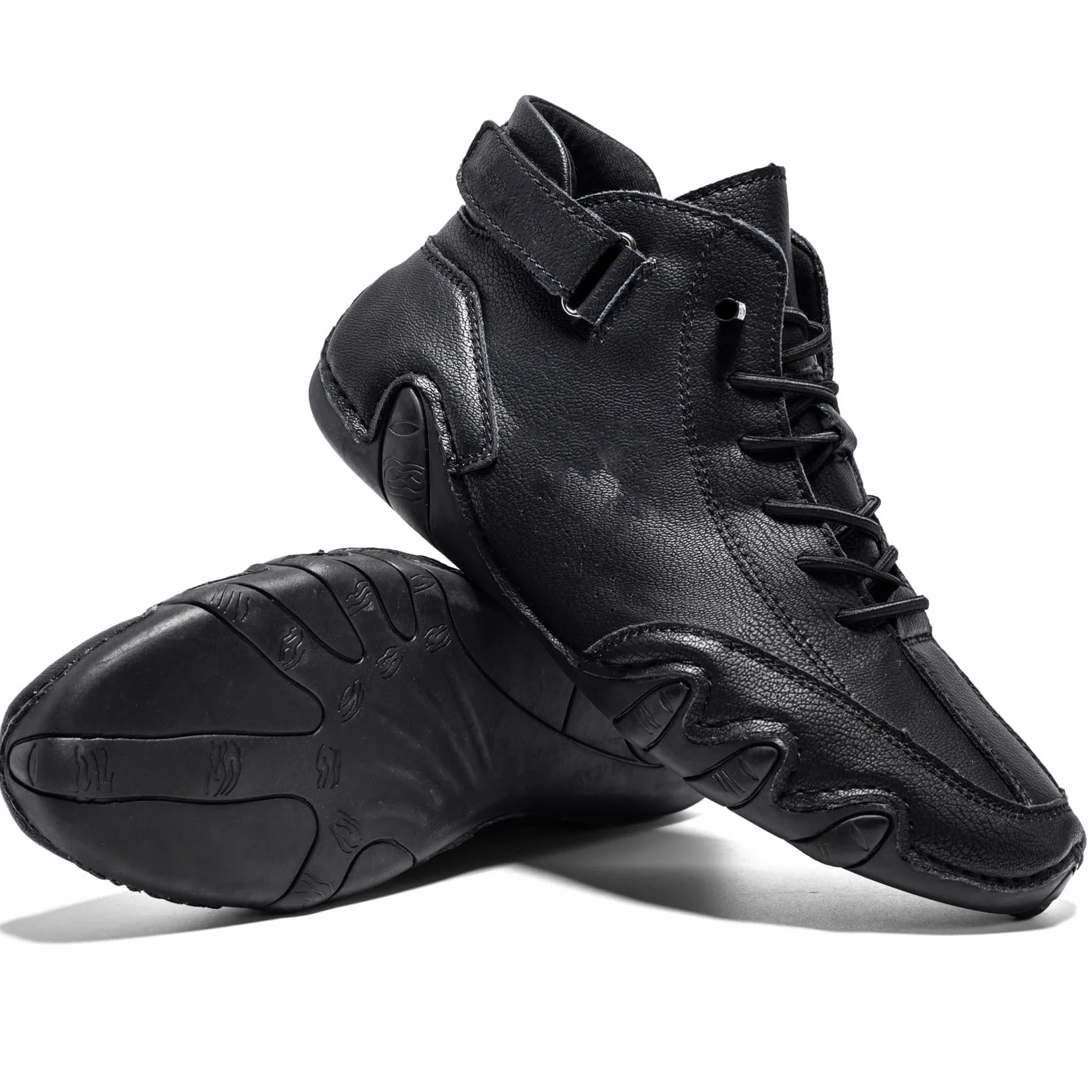 Nevova Scarpe Ortopediche Uomo Senza Lacci Alte Outdoor Nero