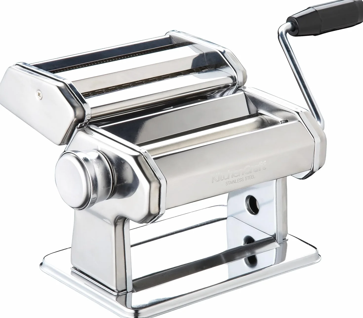 KitchenCraft World of Flavours Macchina per Pasta Acciaio Inossidabile Argento