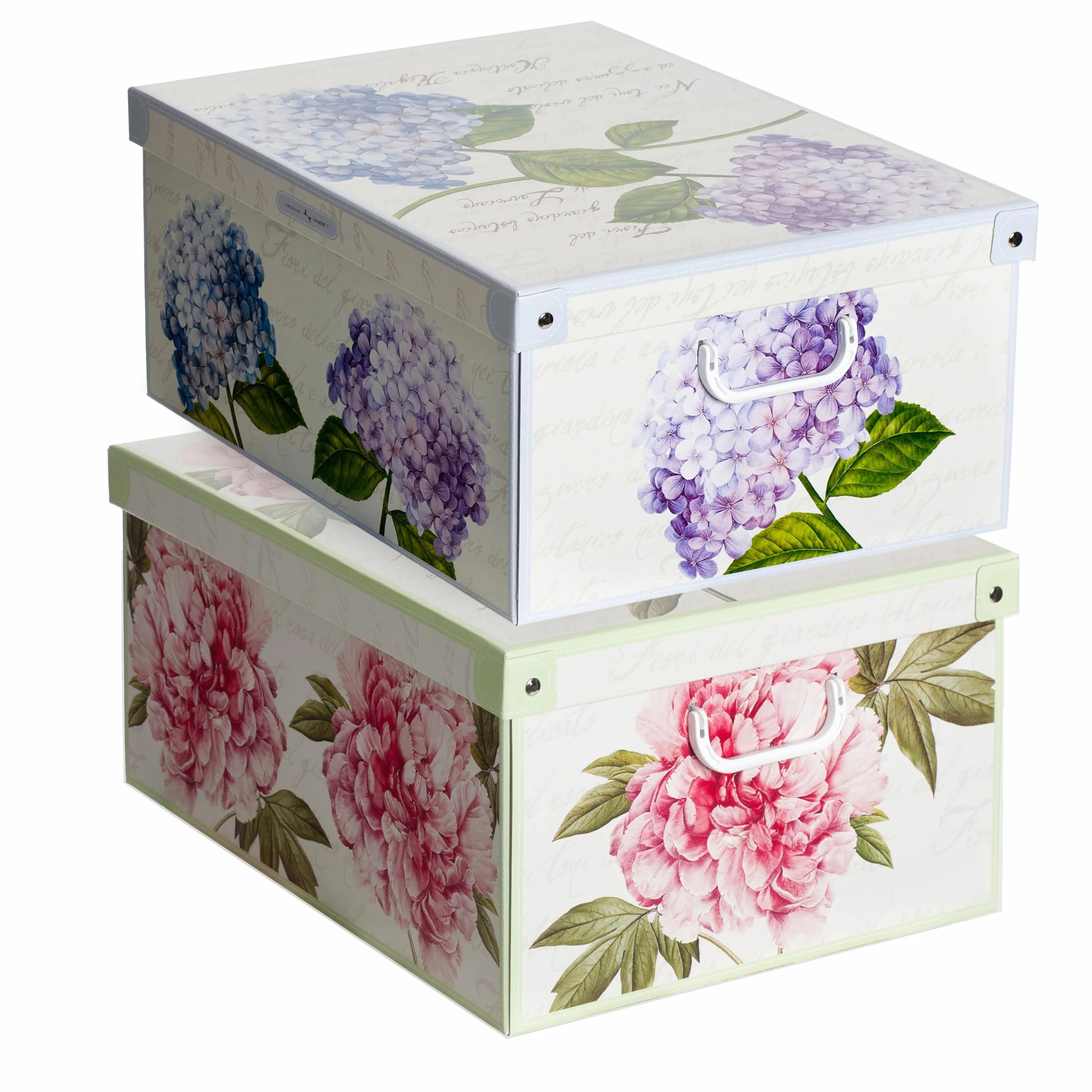 Lavatelli Set 2 pezzi Scatole armadio cartone organizer vestiti biancheria 49x40xh24 cm