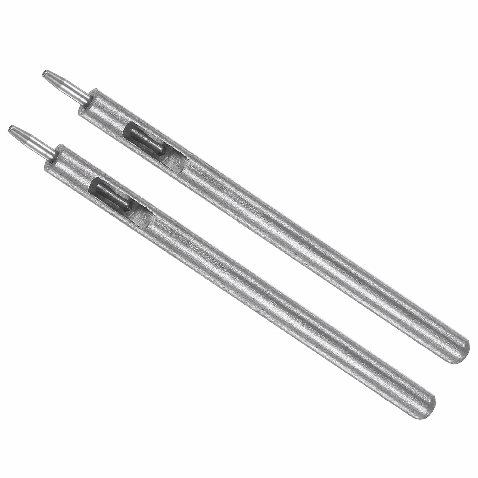 Foratrice per Fori in Pelle, Diametro Pulsante 1,2mm, Asta 6mm, Punzone Rotondo in Acciaio per Rivetti a Scatto per Artigianato in Pelle, Abbigliamento, Tessuti, 2pz