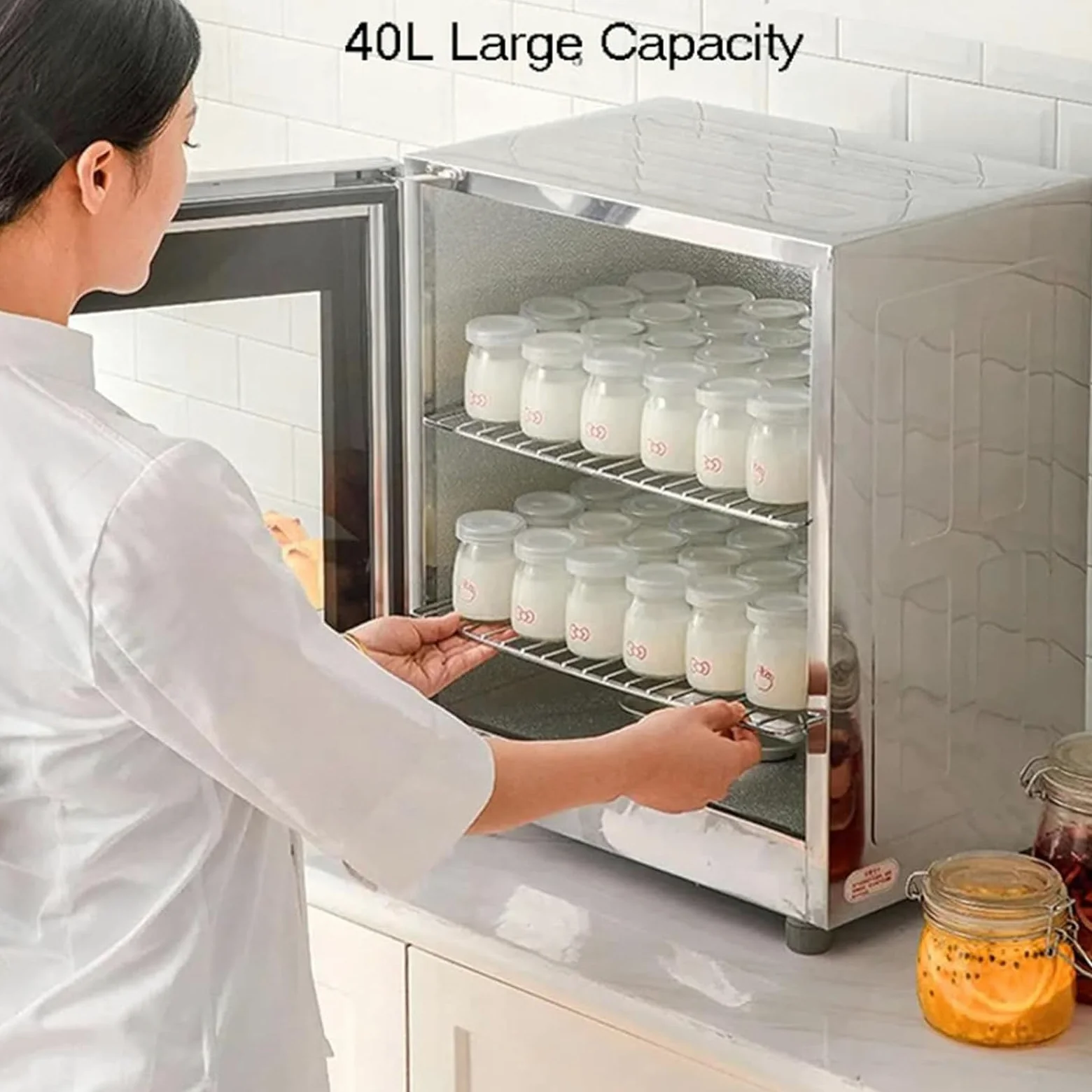 Scatola per Lievitazione del Pane 40 L 260W | Lievitatore Elettrico con Controllo umidità | per Lievito Madre, Pizza & Yogurt | Temperatura Regolabile 20-50℃ | Ideale per Casa