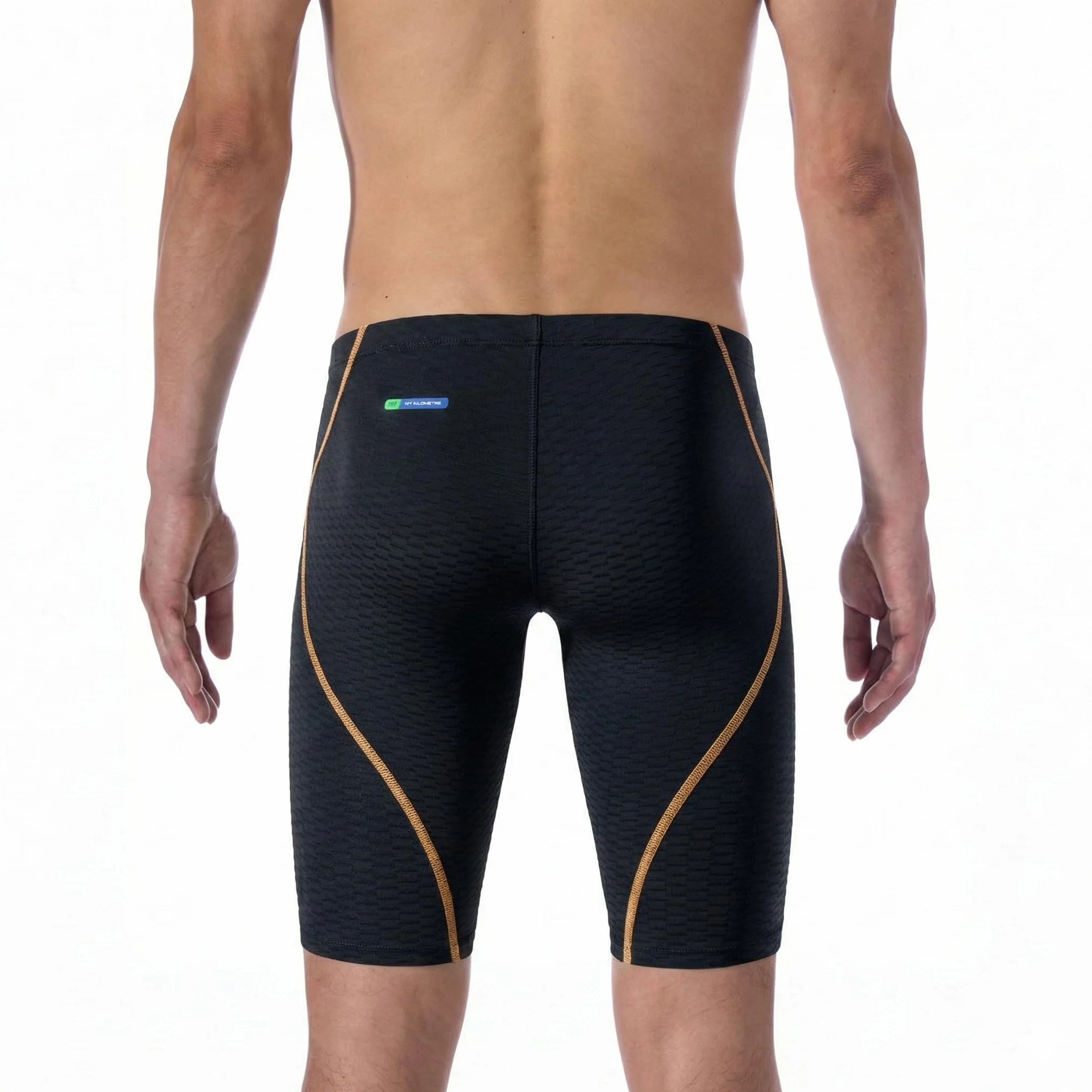 MY KILOMETRE Costume da Bagno Uomo – Tessuto Jammer da Nuoto con Cordoncino Resistente al Cloro, Asciuga Rapido per Allenamento e Gara in Piscina, UPF 50+