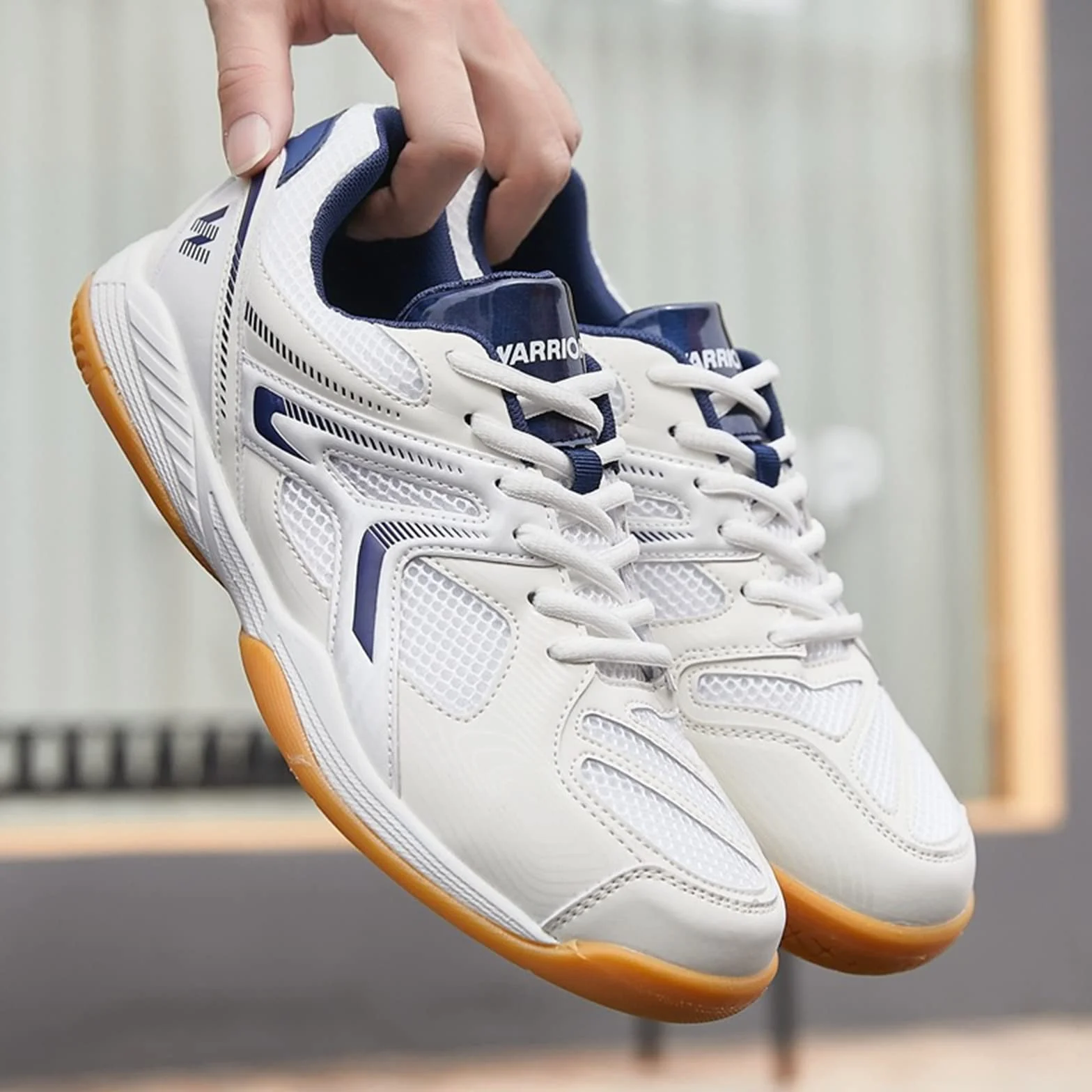 Scarpe da Tennis da Tavolo Uomo Donna Antiscivolo Sportive per Badminton