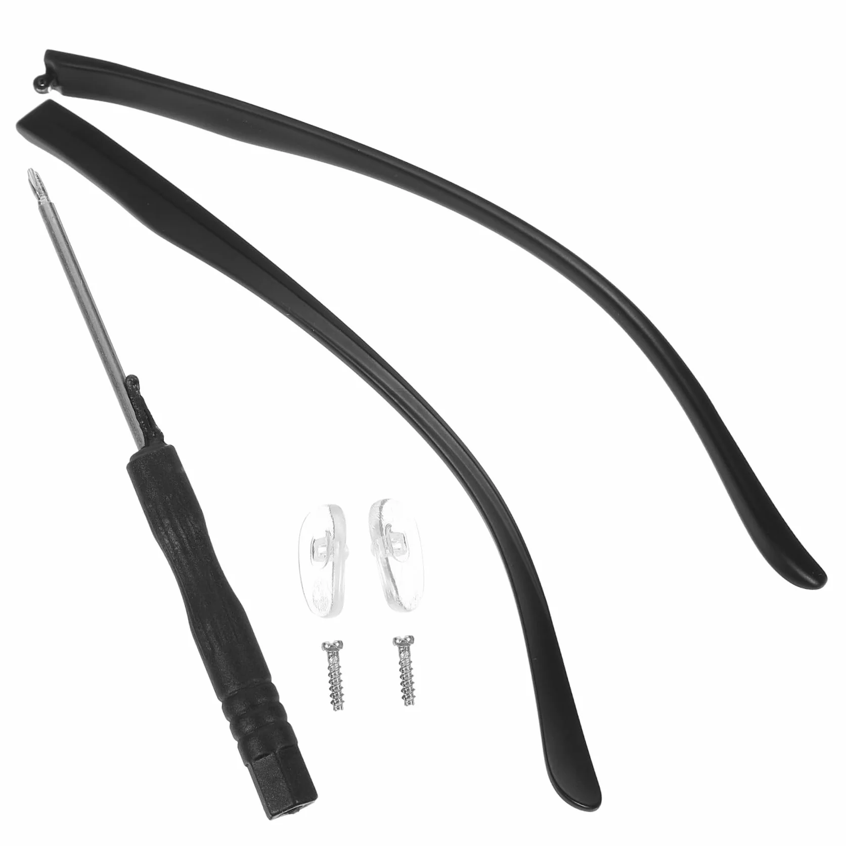 Aste di ricambio per occhiali nero design compatibile