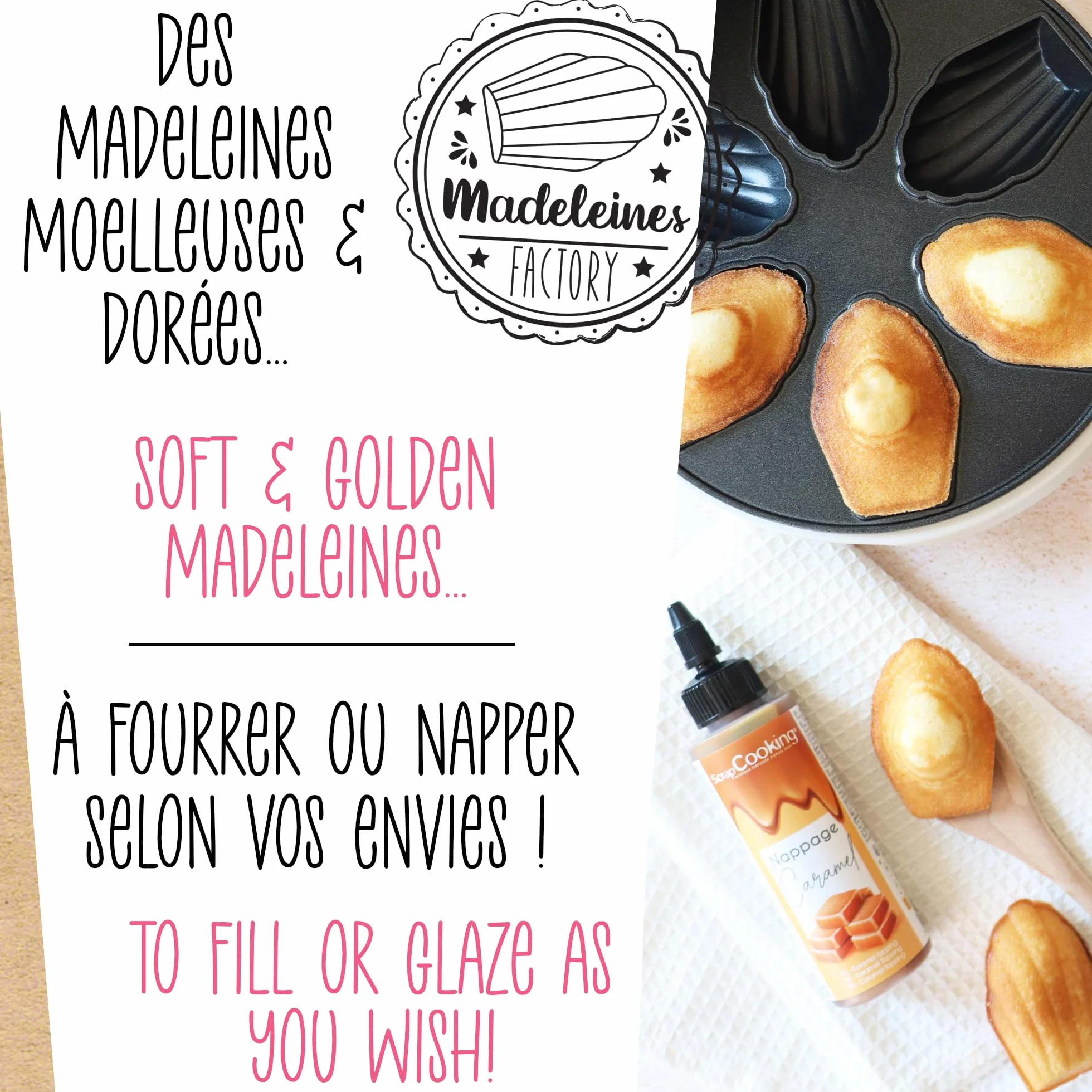 ScrapCooking - Madeleines Factory - Apparecchio per Realizzare la sua Madeleine Casa - 3891